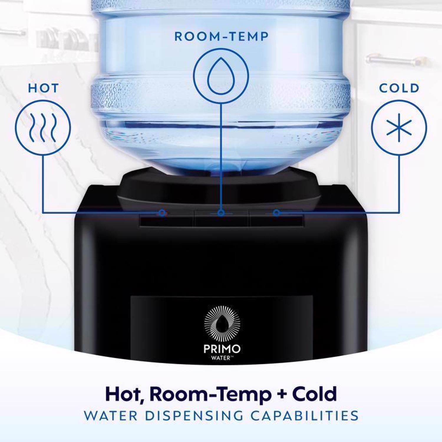 Primo Water Deluxe 3-5 gal Black Water Dispenser Plastic