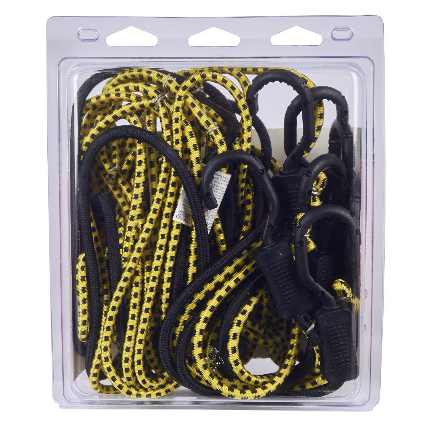 Keeper Black/Yellow Adjustable Cargo Net 47 in. L X 0.14 in. 1 pk