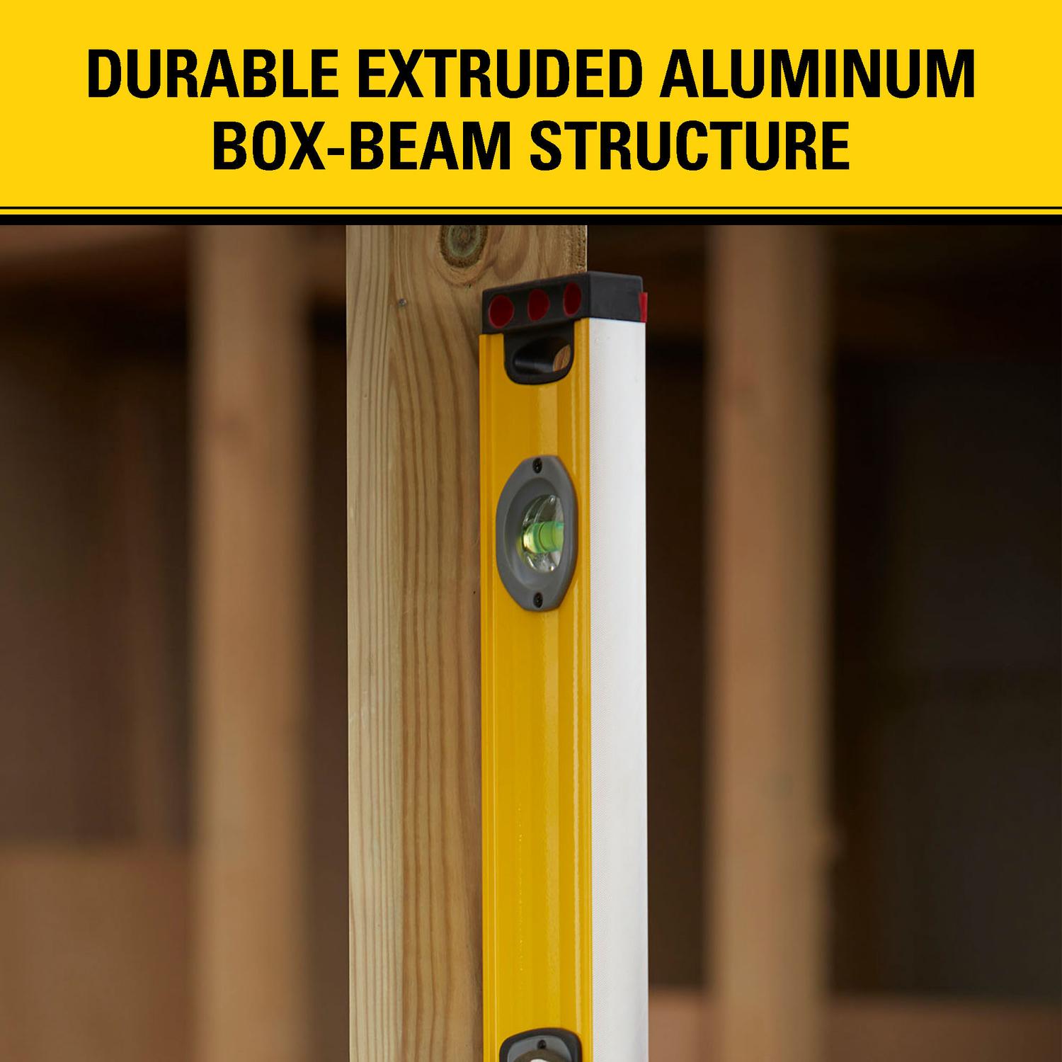 Stanley FatMax 48 in. Aluminum Box Beam Level 3 vial