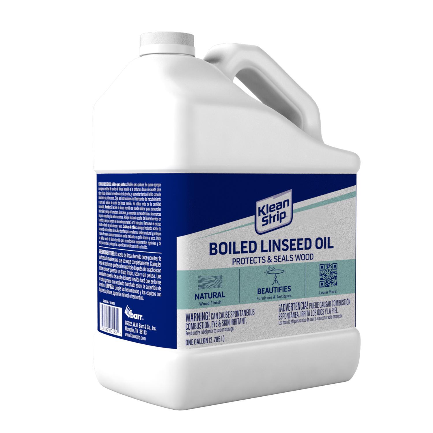 Klean Strip Transparent Clear Oil-Based Linseed Oil Modified Alkyd Boiled Linseed Oil 1 gal