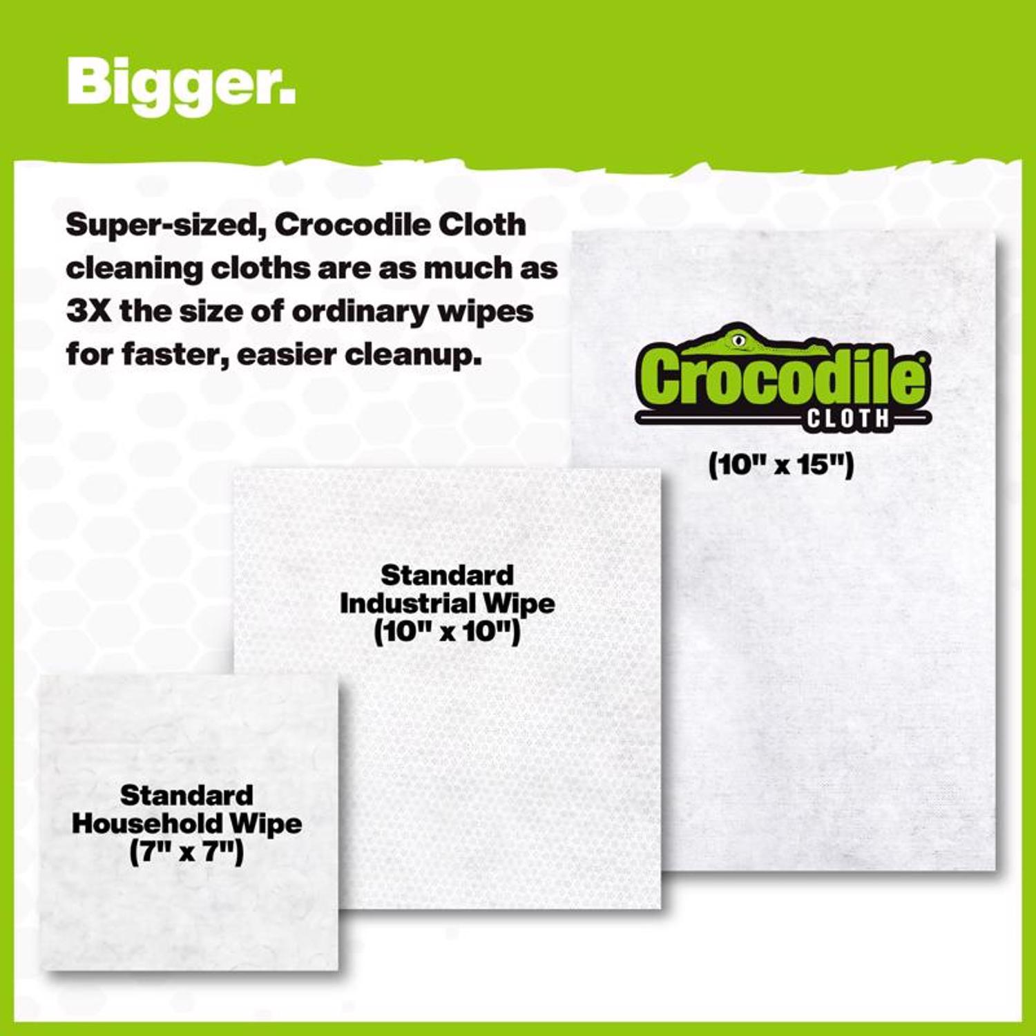 Crocodile Cloth Original Fiber Blend Cleaning Wipes 15 in. W X 10 in. L 100 pk