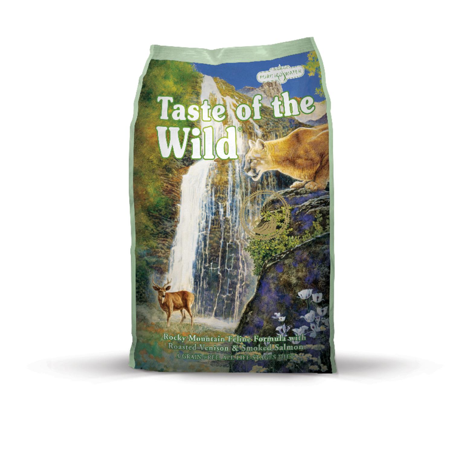 Taste of the Wild Rocky Mountain All Ages Real Venison and Smoked Salmon Dry Cat Food Grain Free 14