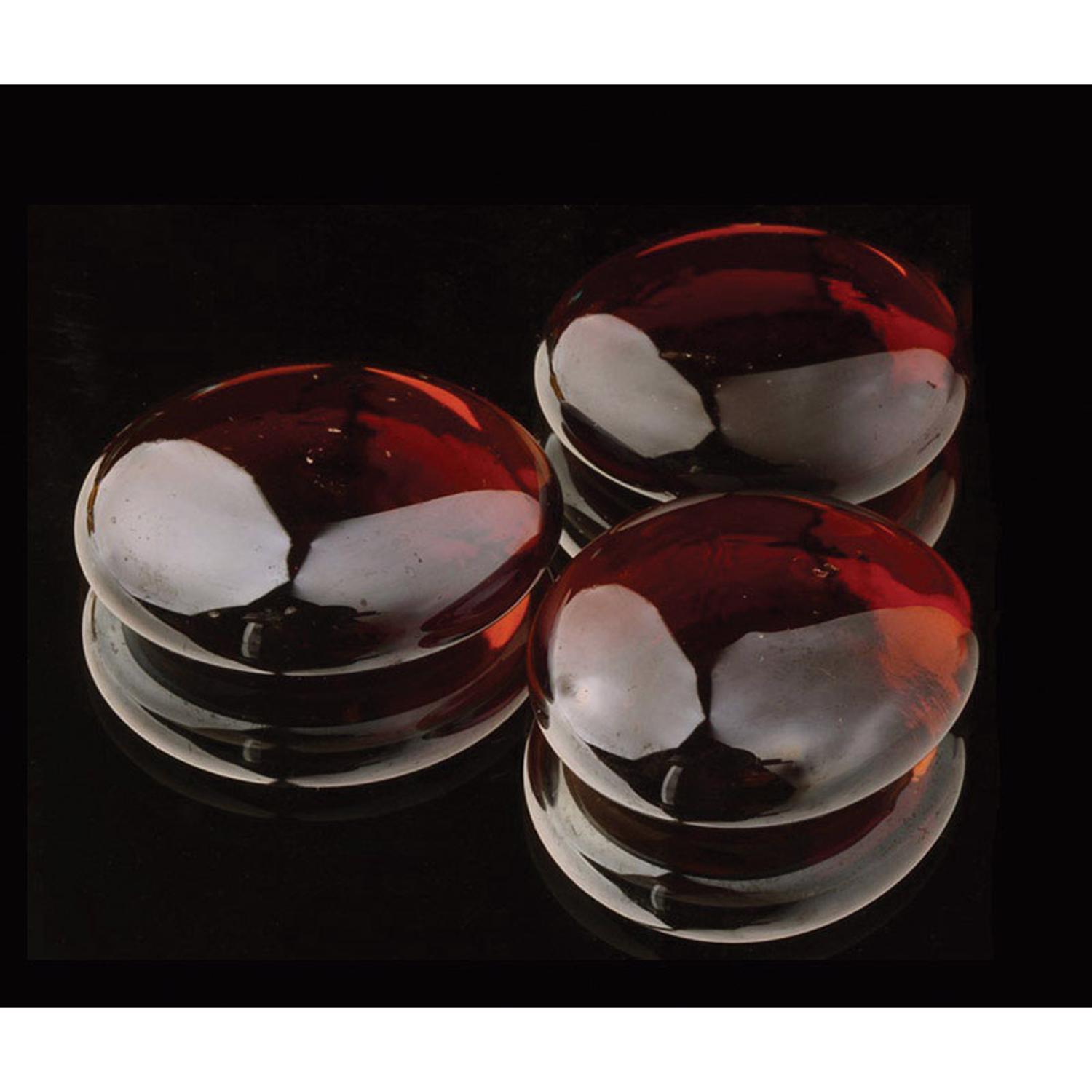 Bond Amber Sunset Gloss Glass Fire Pit Lava Glass