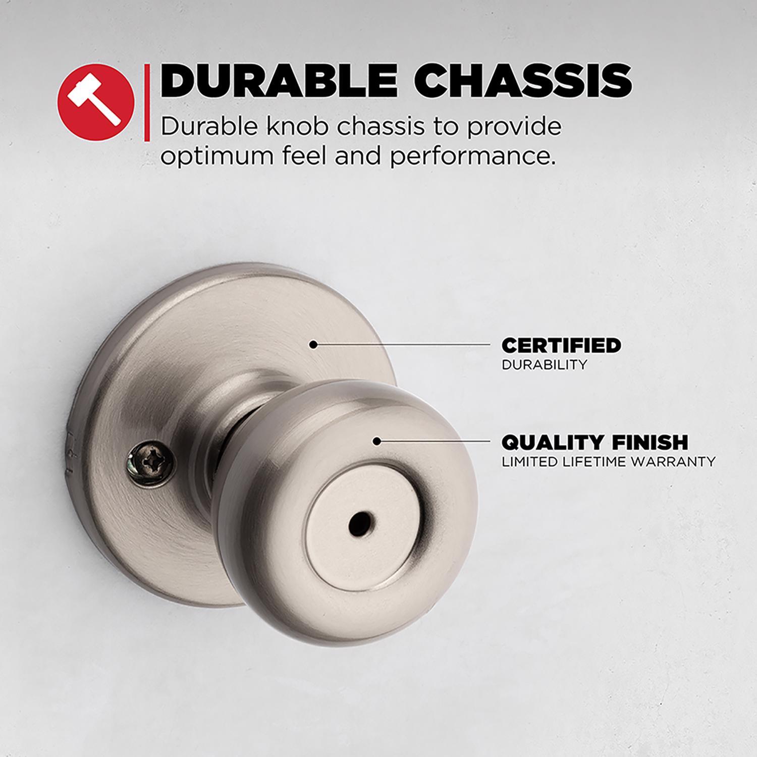 Kwikset Tylo Satin Nickel Privacy Knob