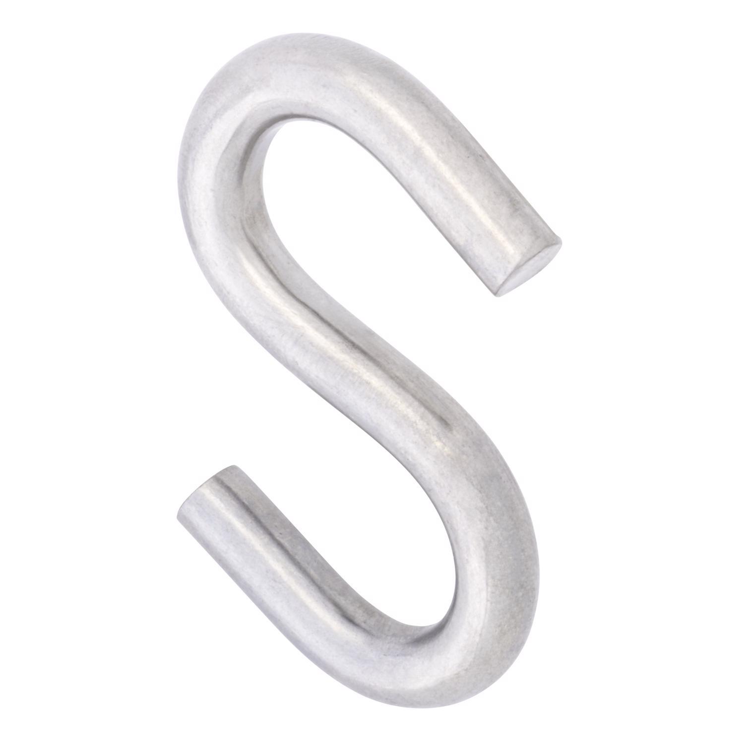 Hampton Medium Stainless Steel 2-1/8 in. L S-Hook 55 lb 1 pk