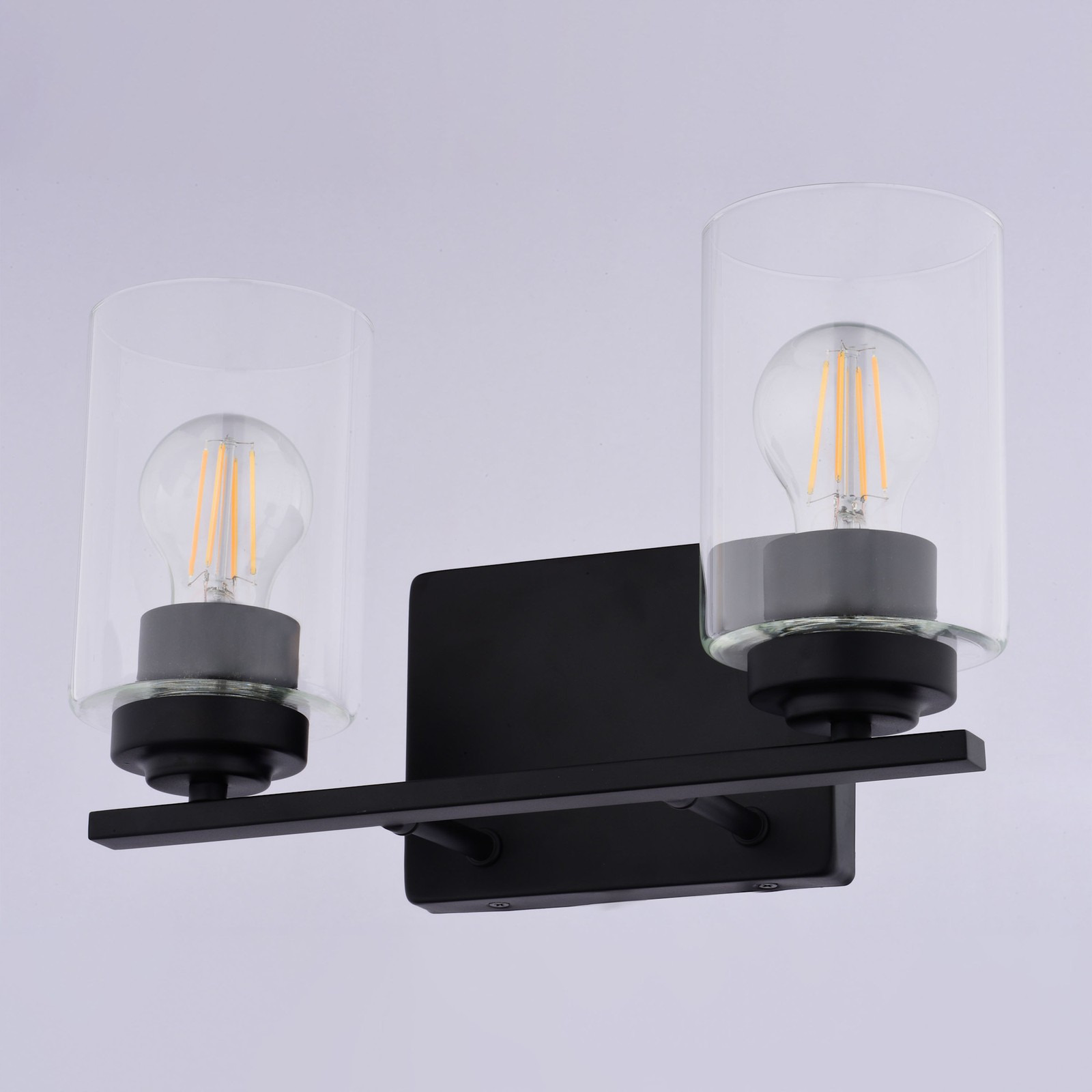 Vaxcel Lighting W0525 Park Ridge 2 Light 13 in.W Vanity Light - Black