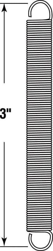 Prime-Line 3 in. L X 5/16 in. D Extension Spring 2 pk