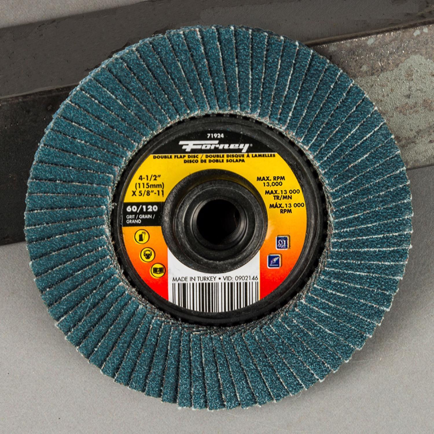 Forney 4-1/2 in. D X 1/4 in. thick Metal Grinding Wheel 1 pc