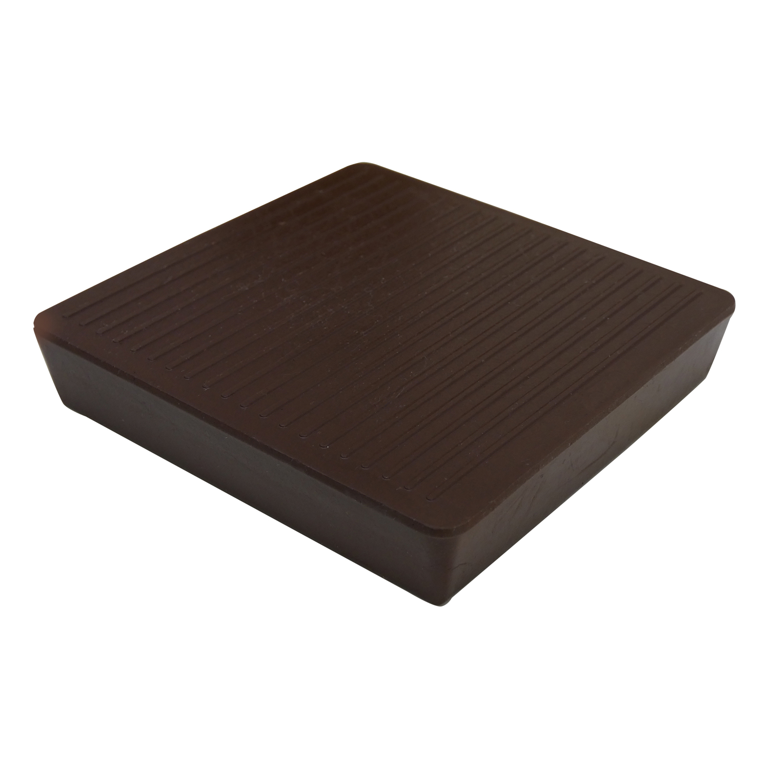 Ace Rubber Caster Cup Brown Square 3 in. W X 3 in. L 2 pk