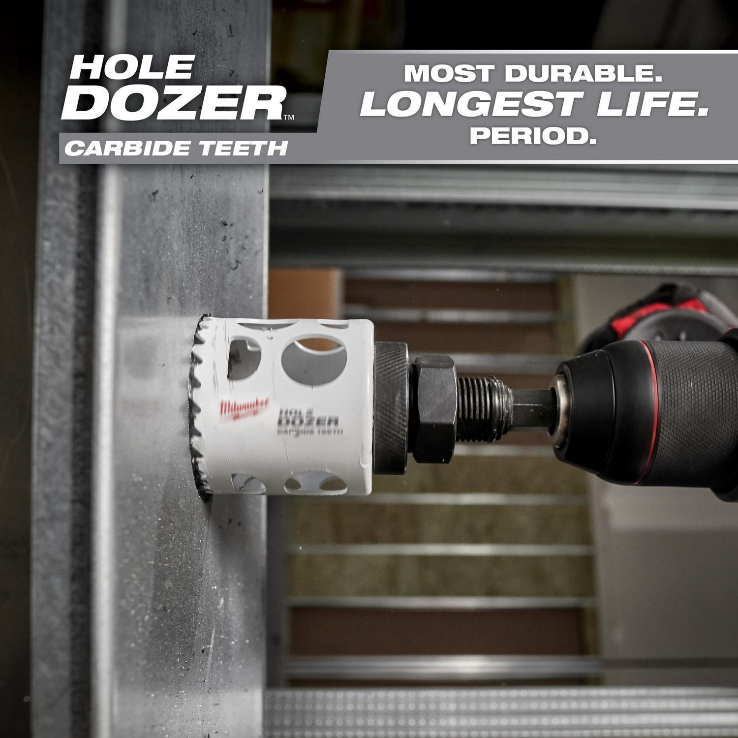 Milwaukee Hole Dozer 1-3/4 in. Carbide Tipped 1-7/8 in. L X 1/4 in. D Hole Saw