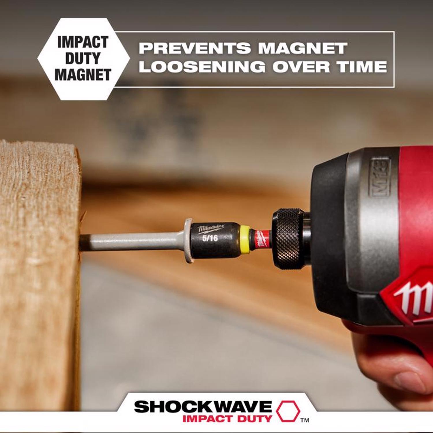 Milwaukee Shockwave 1/2 in. drive X 2-9/16 in. L Heat-Treated Steel Nut Driver 1 pc