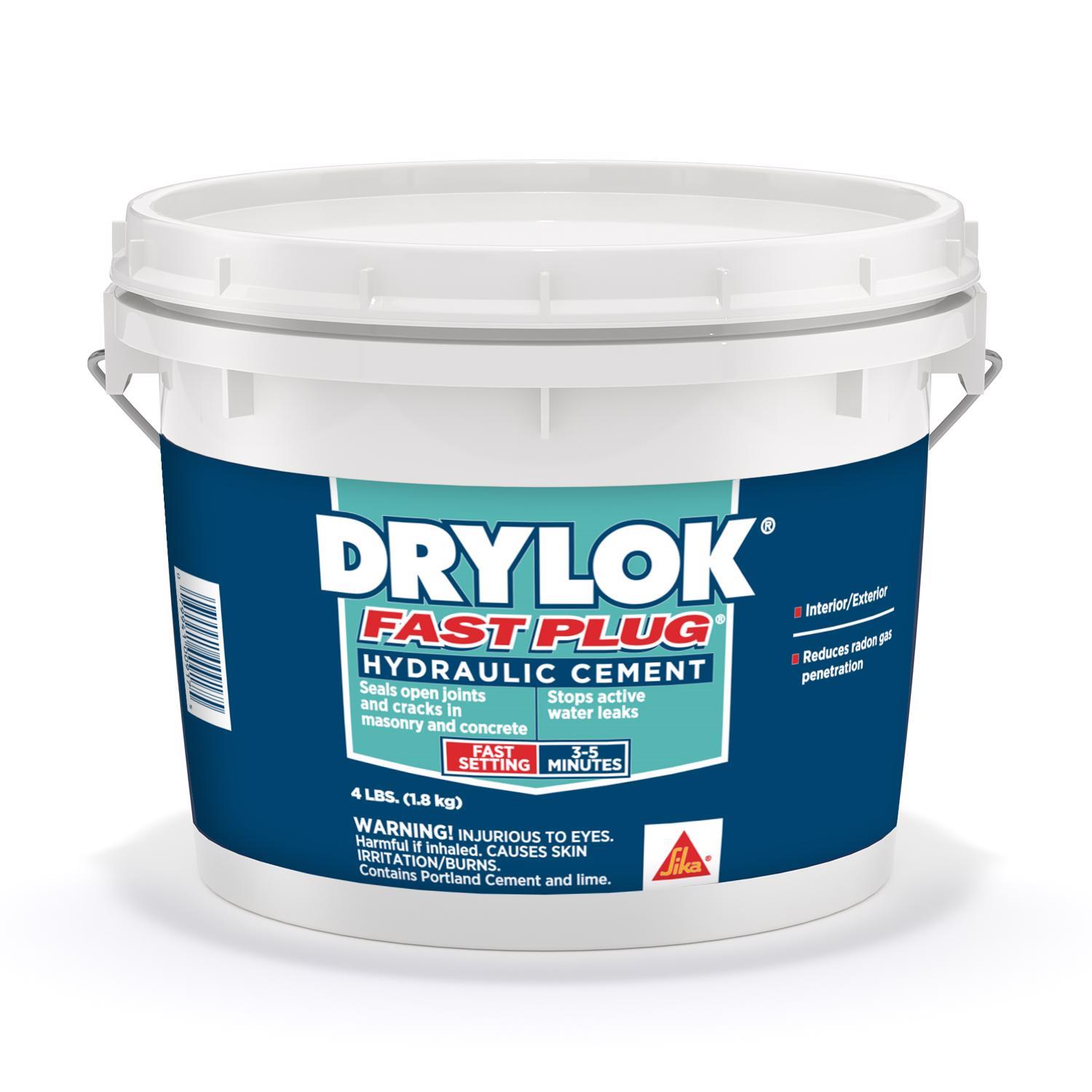 Drylok Fast Plug Hydraulic Cement 4 lb Gray