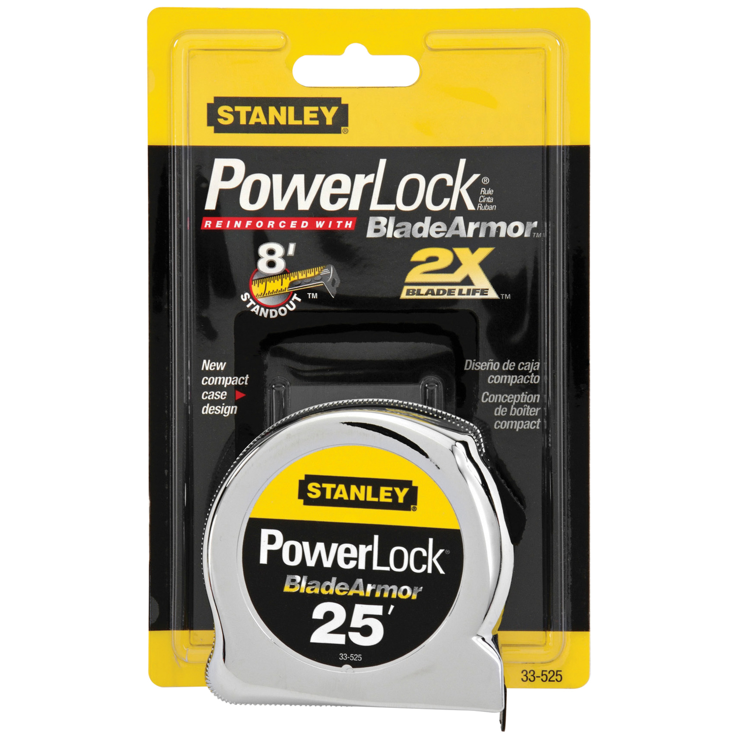 Stanley PowerLock 25 ft. L X 1 in. W Tape Measure 1 pk