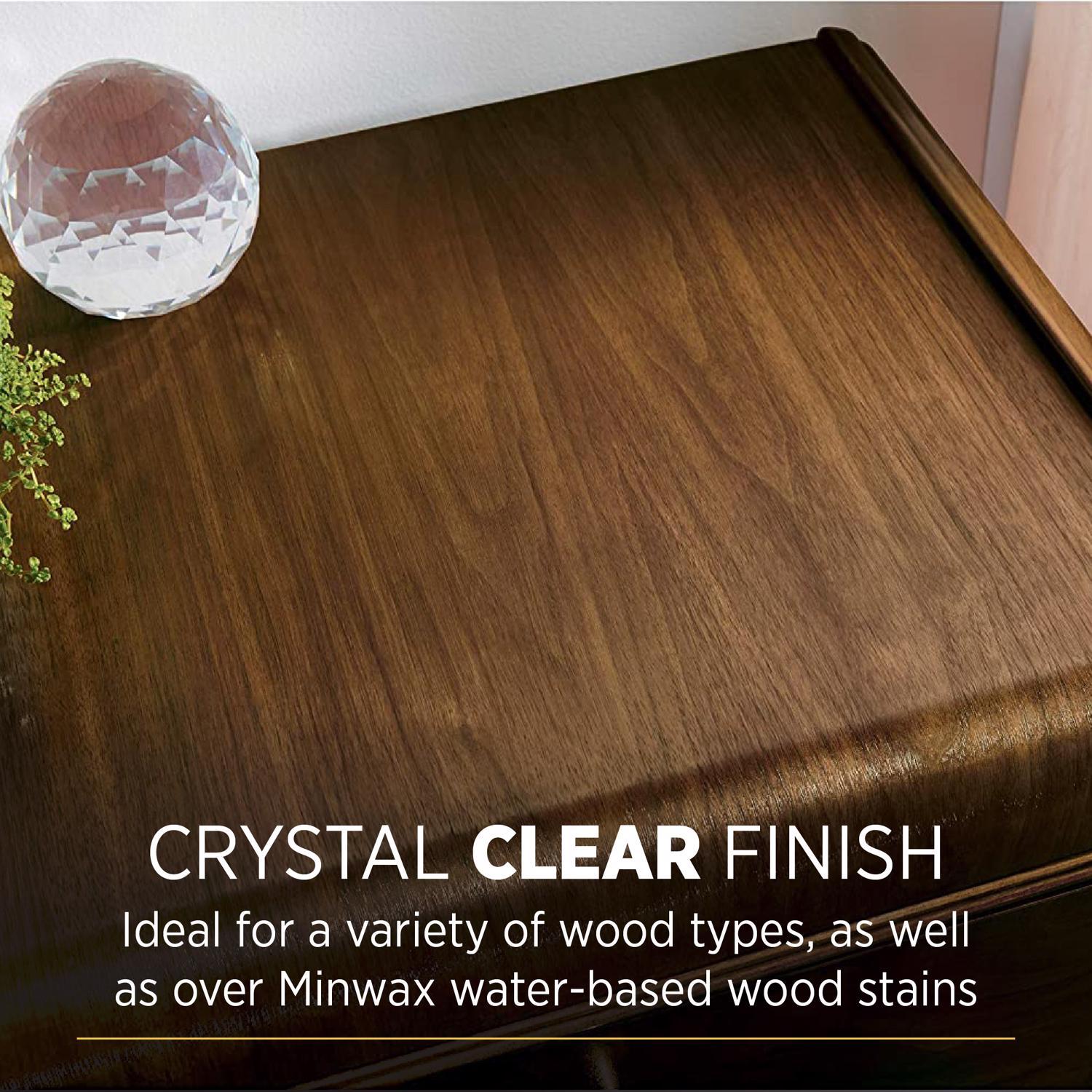 Minwax Polycrylic Gloss Crystal Clear Water-Based Polyurethane 1 gal