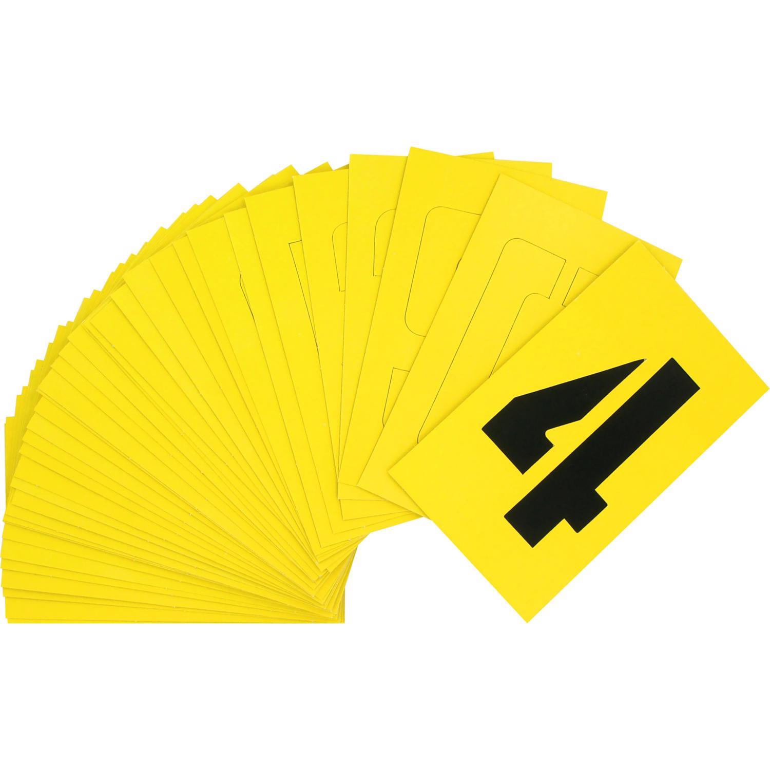 HILLMAN 4 in. Card Stock Letter and Number 4 in. Stencil Set 36 pk
