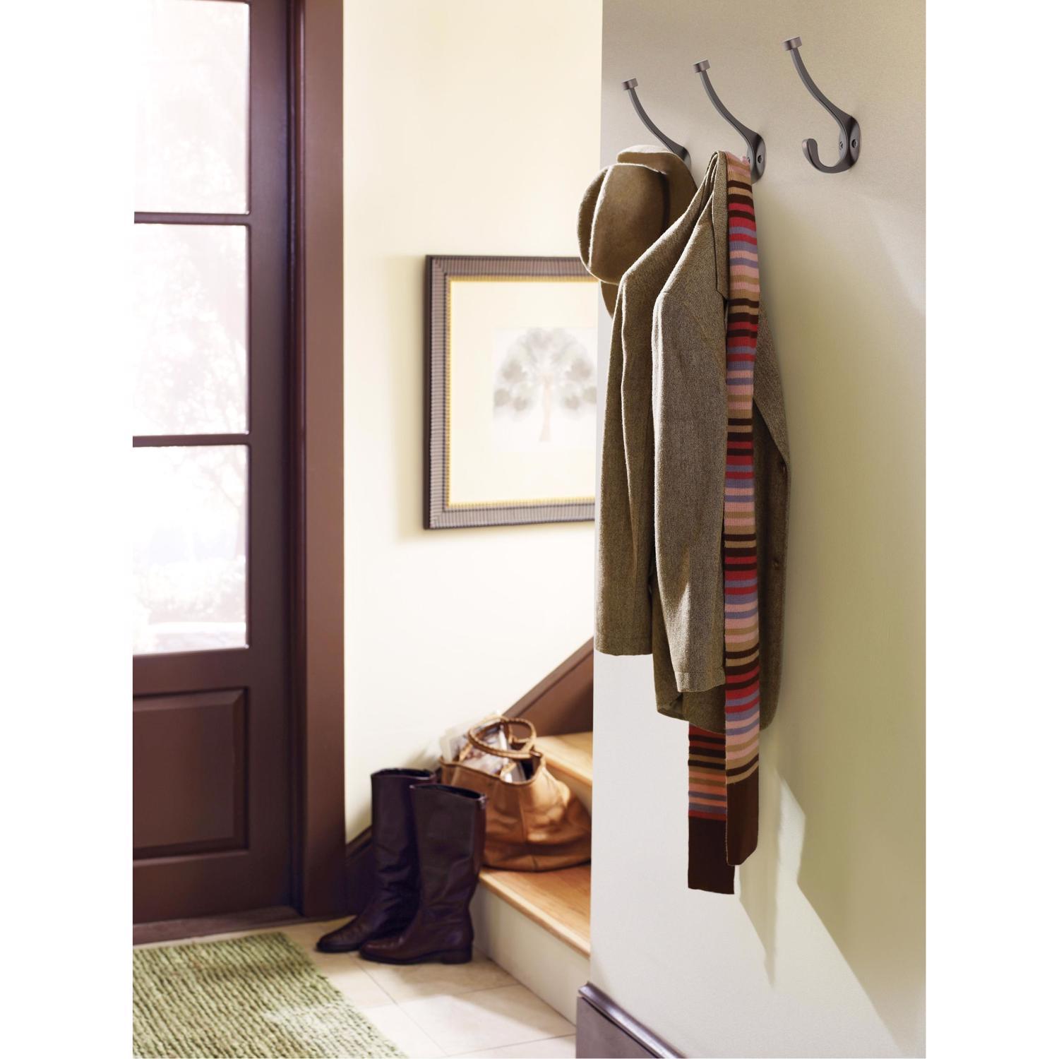 Amerock 5-1/2 in. L Bronze Zinc Medium Pilltop Coat and Hat Hook 1 pk