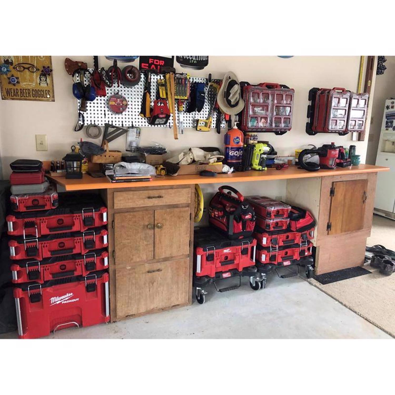 Milwaukee Packout Garage Organizer Mounting Plate Polypropylene Black