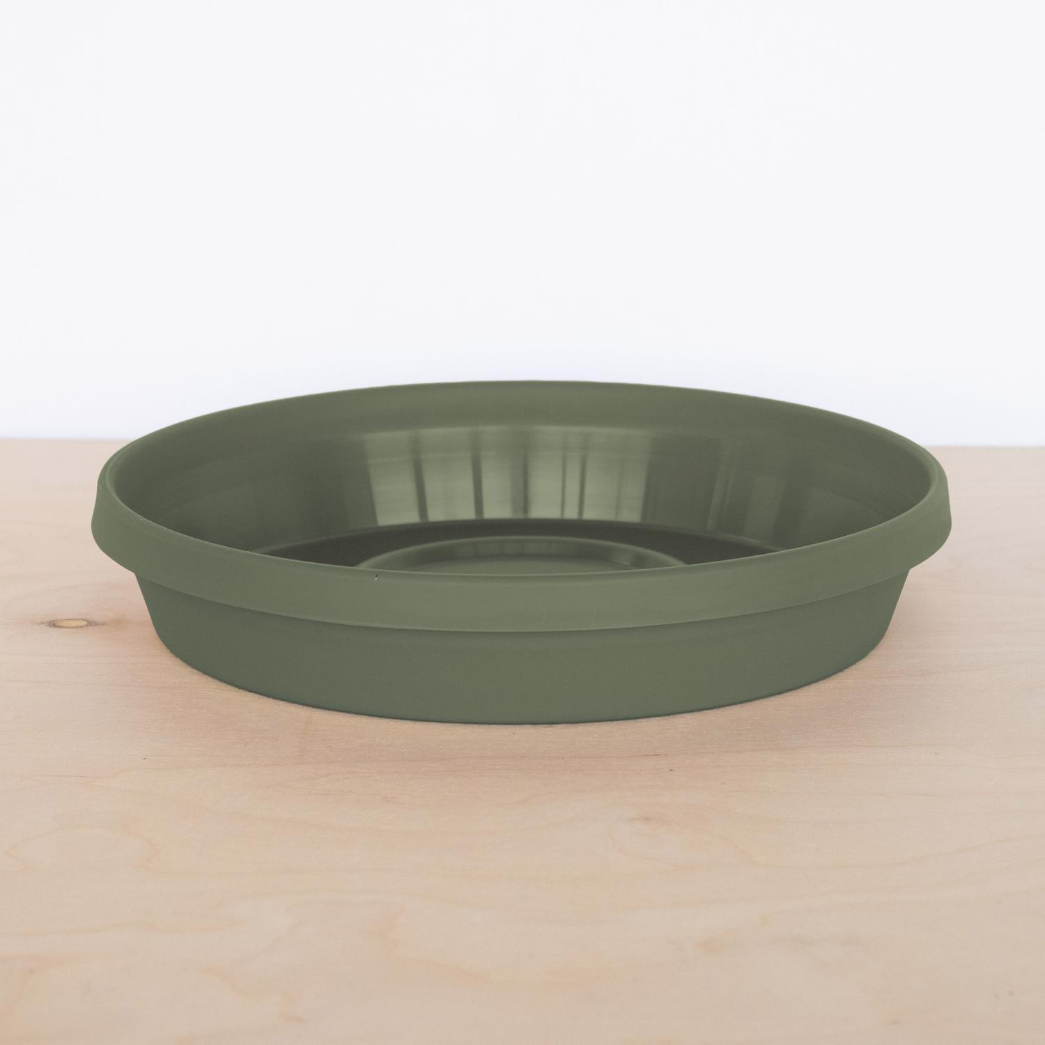 Bloem Terra 1.5 in. H X 7.5 in. W X 6.5 in. D Resin Traditional Plant Saucer Living Green