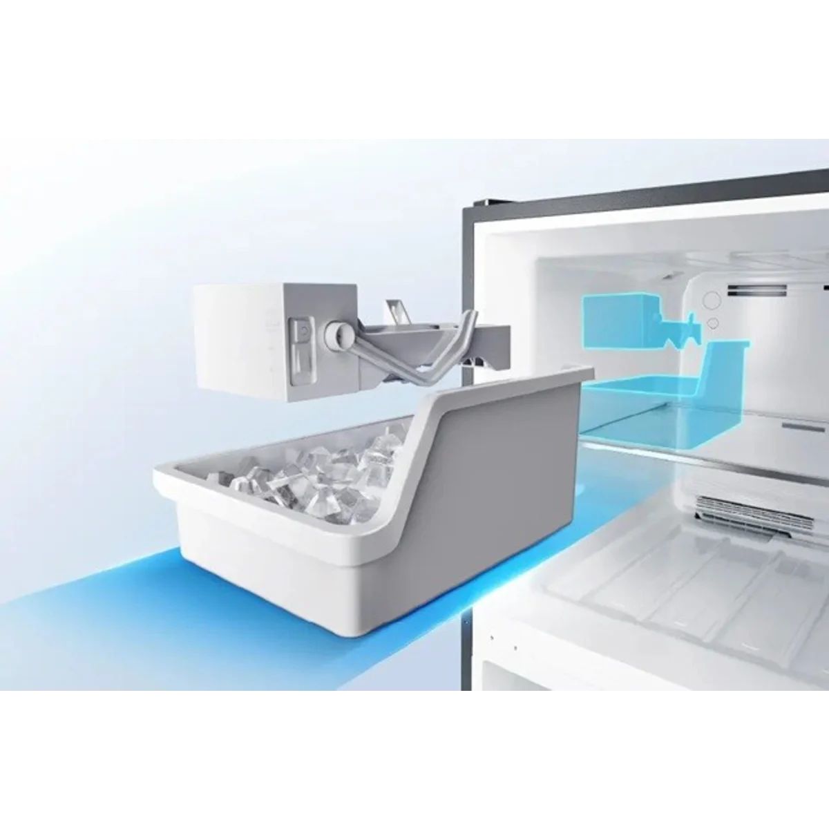 Midea 30 in. White Freestanding Top Freezer Refrigerator with 21 cu. ft.