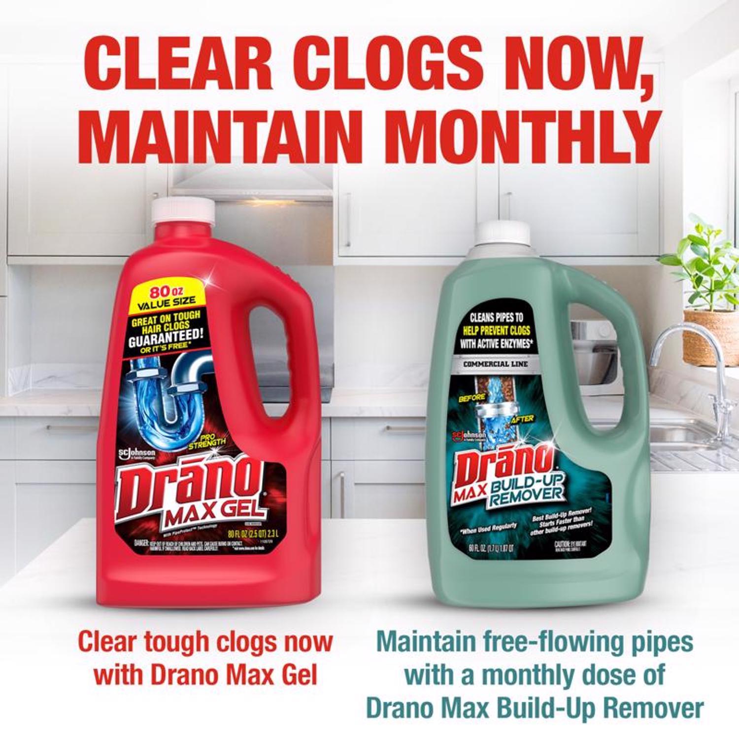Drano Professional Strength Gel Clog Remover 80 oz