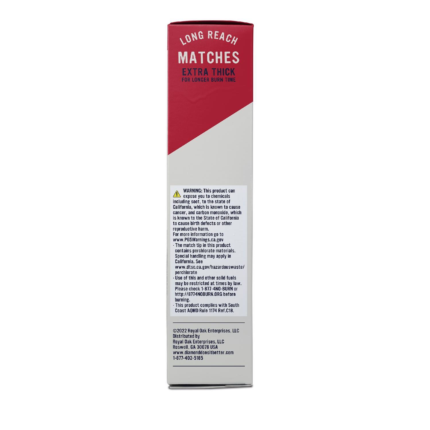 Diamond 10 in. L Long Reach Matches 75 pc
