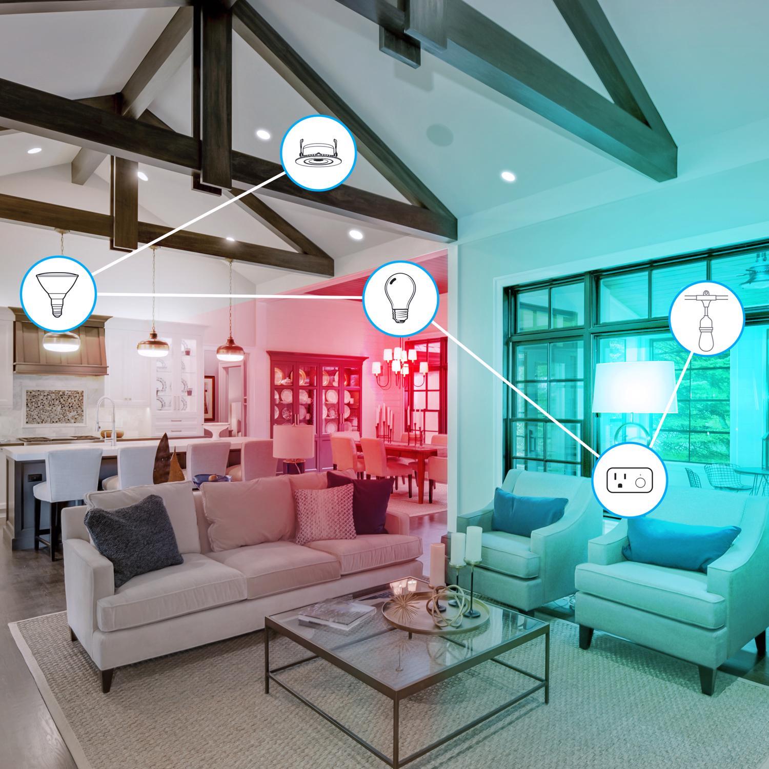 Feit Smart Home A19 E26 (Medium) Smart-Enabled LED Bulb Daylight 60 Watt Equivalence 3 pk