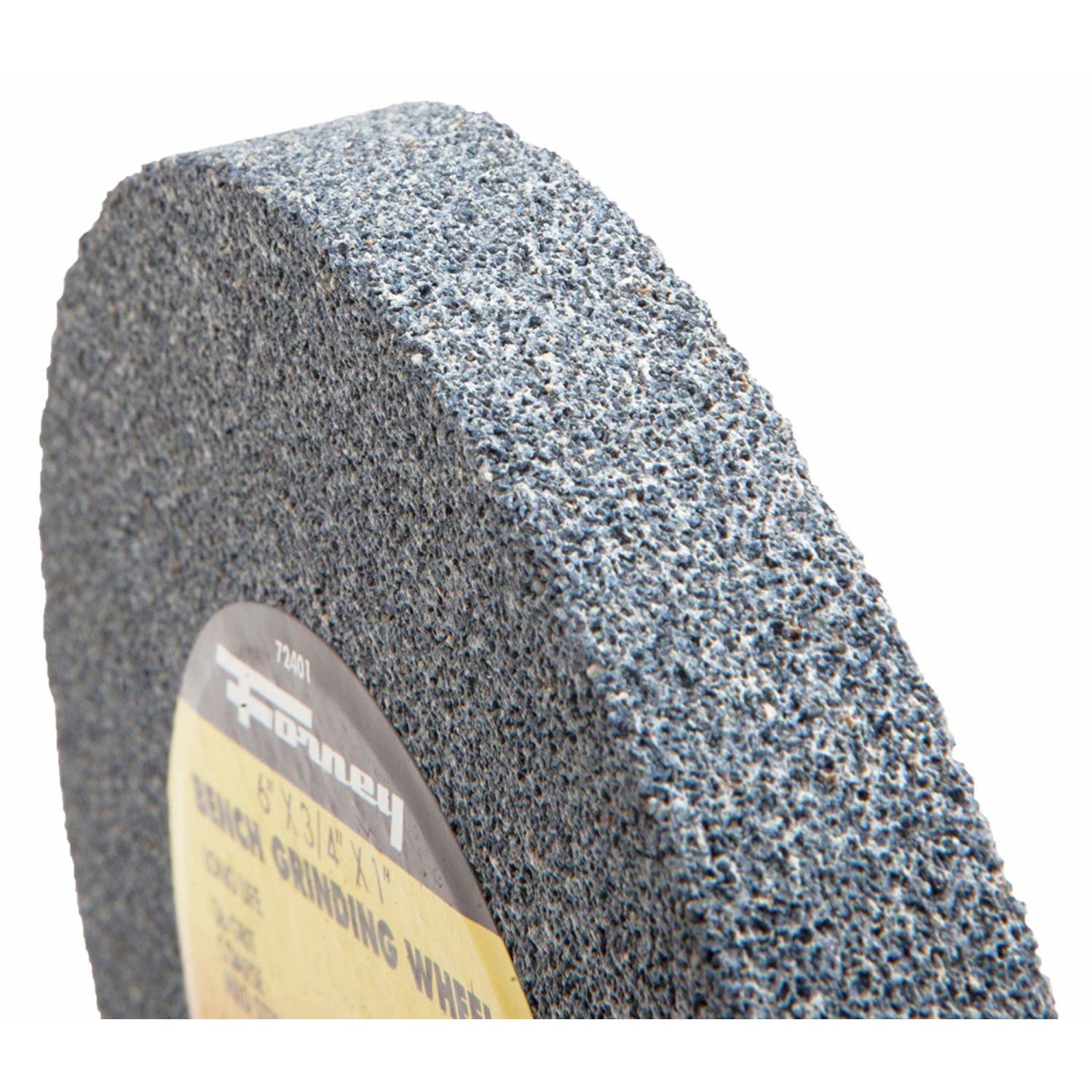Forney 6 in. D X 1 in. in. X 3/4 in. thick Bench Grinding Wheel 1 pc