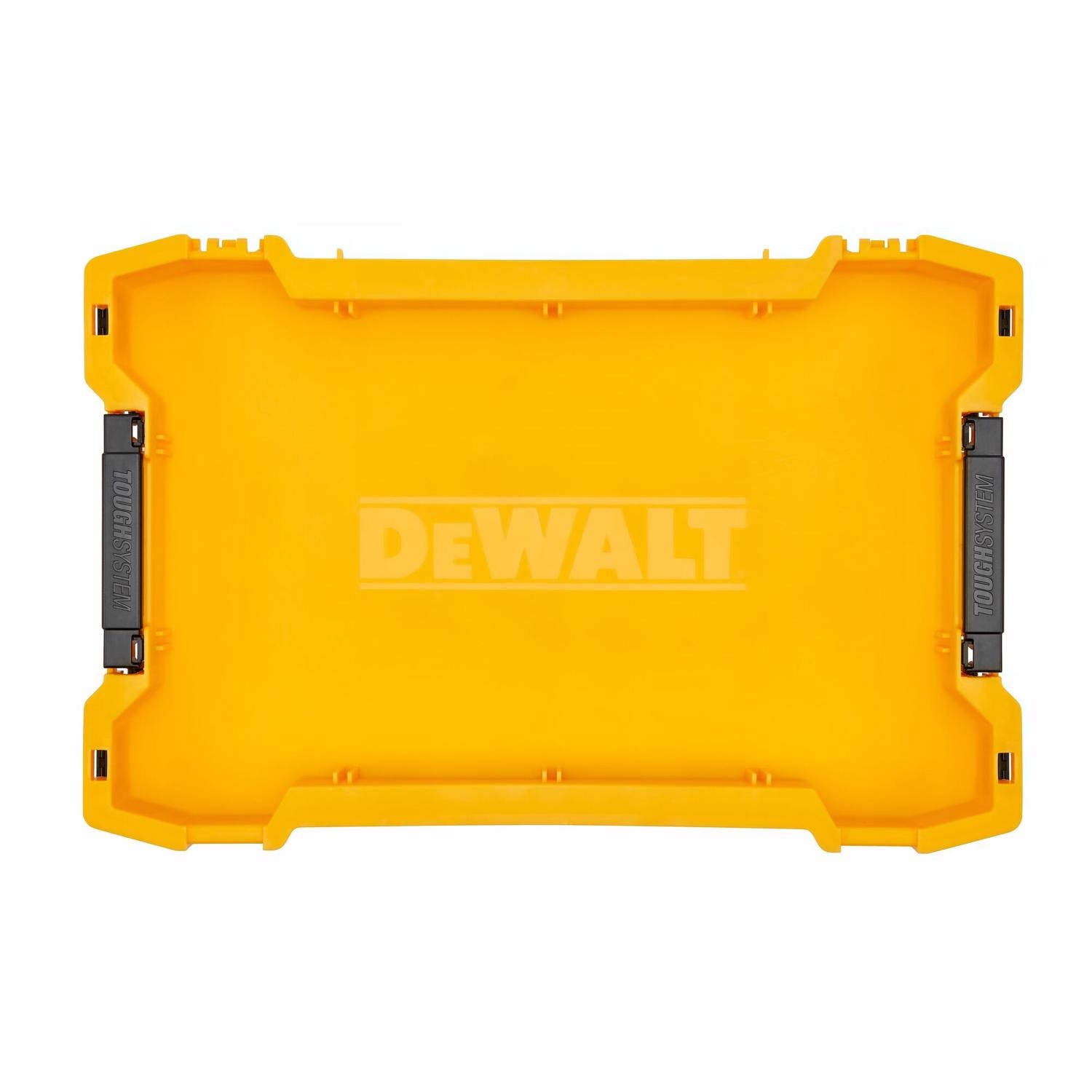 DeWalt 12.05 in. W X 2.36 in. H Shallow Tool Tray Polypropylene 1 compartments Black/Yellow