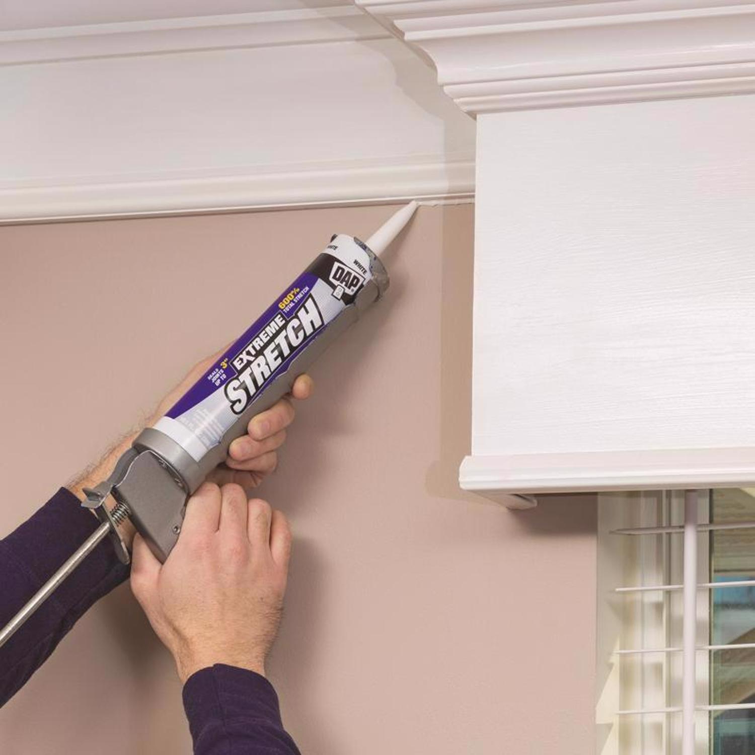 DAP Extreme Stretch White Acrylic Urethane Windows/Doors/Seal/Paint Sealant 10.1 oz
