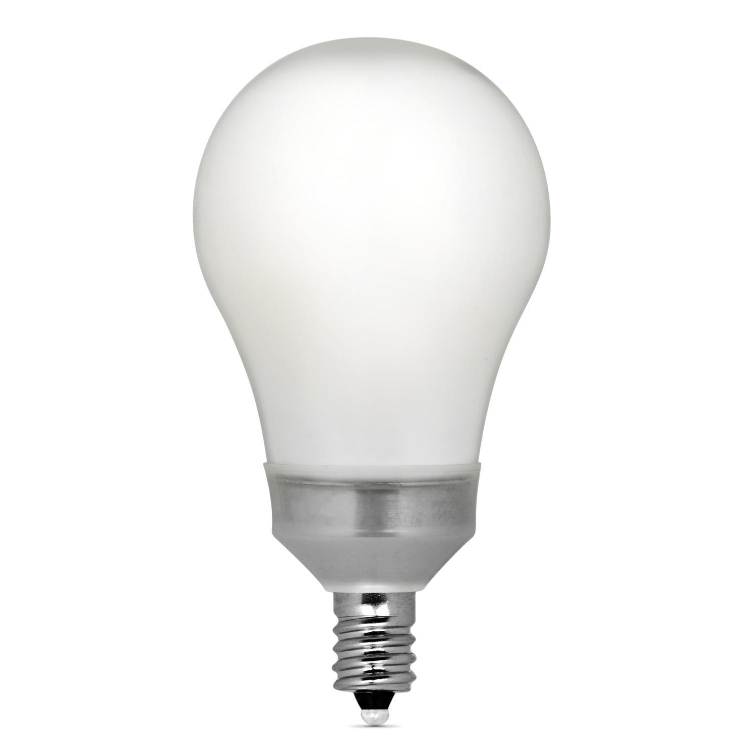 Feit Enhance A15 E12 (Candelabra) LED Bulb Soft White 60 Watt Equivalence 2 pk