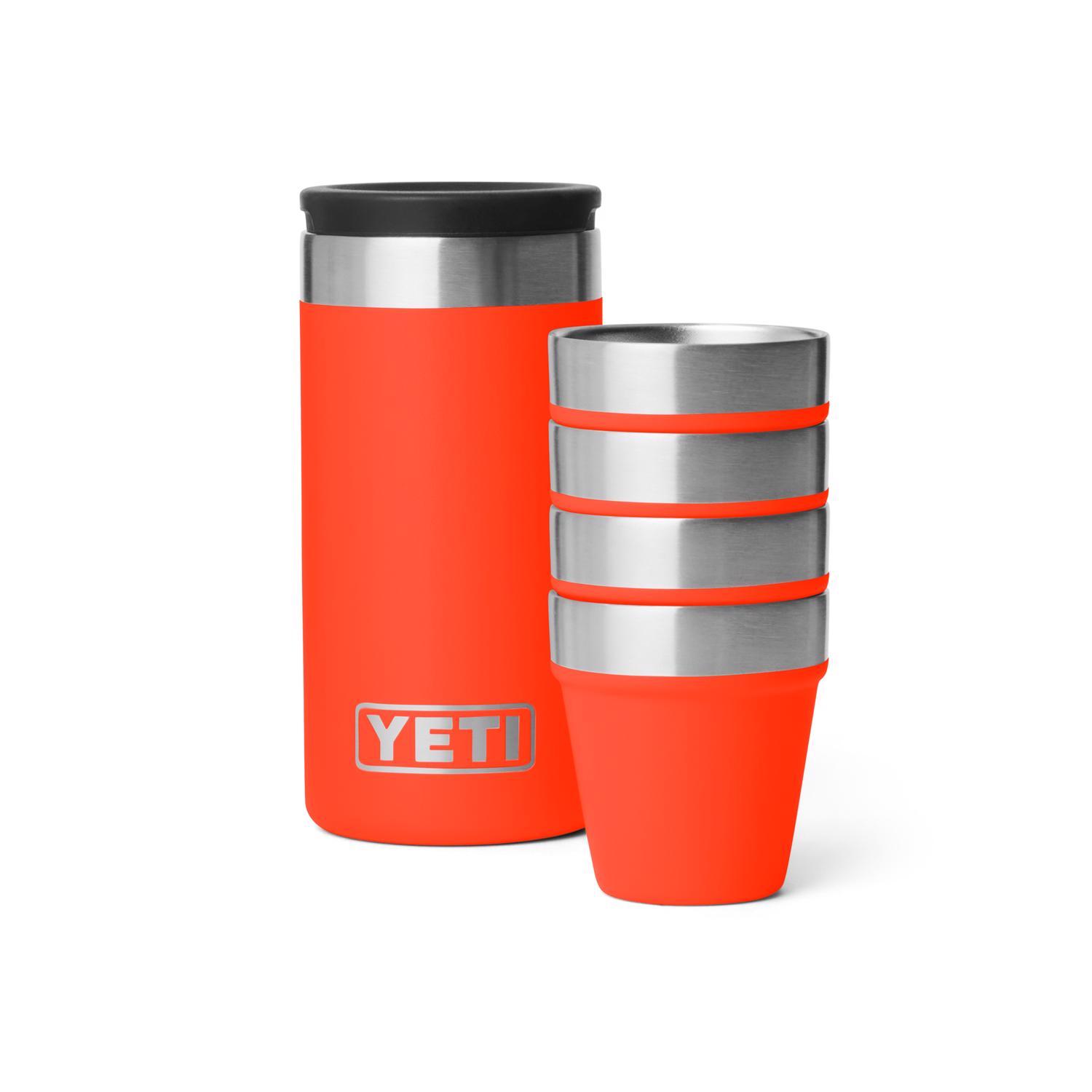 YETI 1.7 oz Solar Flare Stainless Steel Packable Shot Glass Set