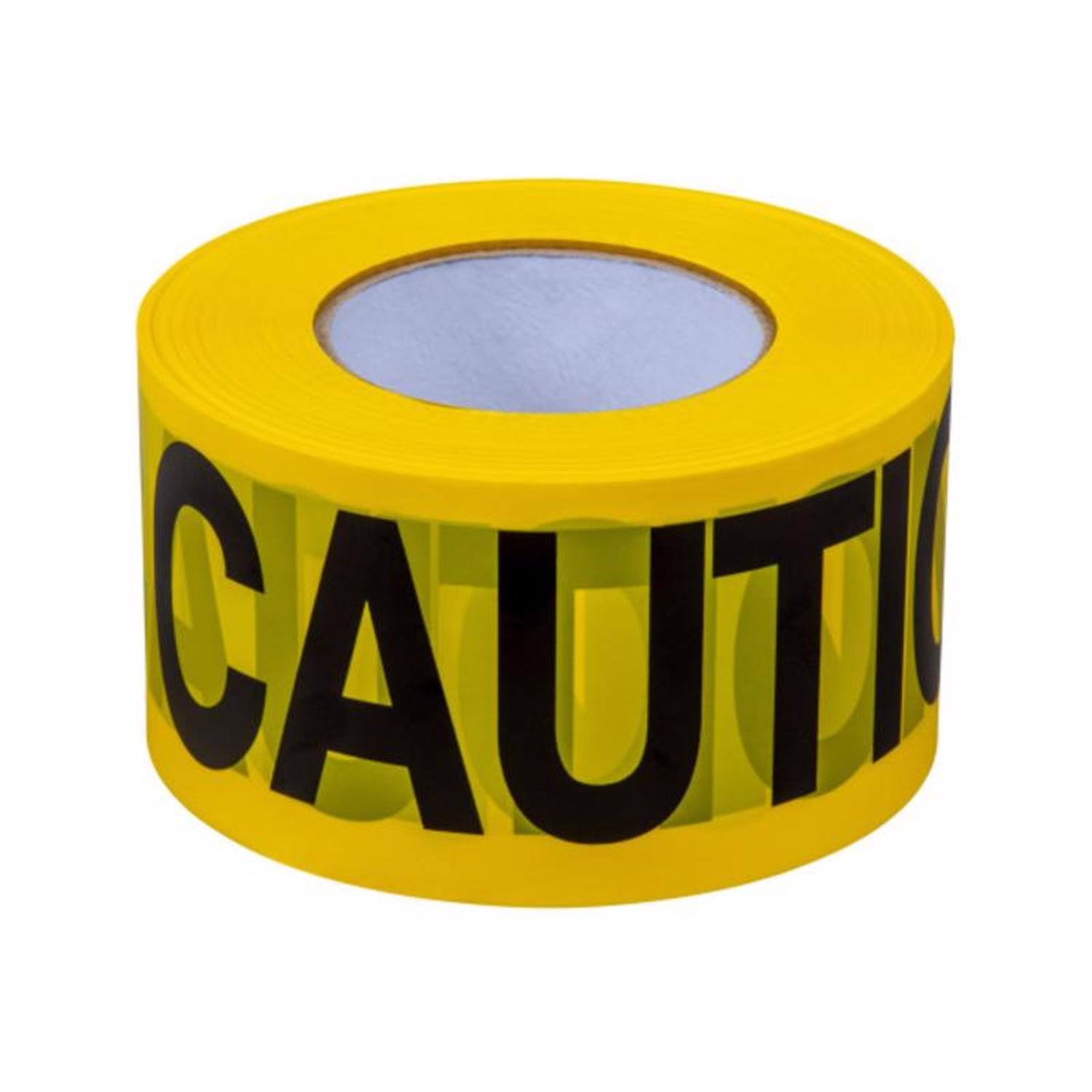 C.H. Hanson 1000 ft. L X 3 in. W Plastic Caution Barricade Tape Yellow