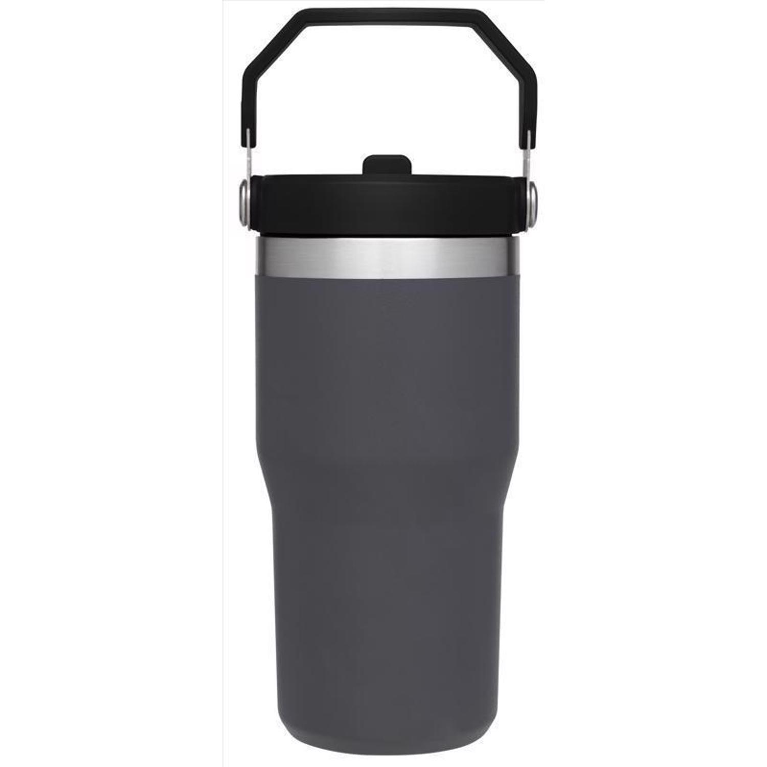 Stanley The IceFlow 20 oz Charcoal BPA Free Double-wall vacuum insulation Insulated Straw Tumbler
