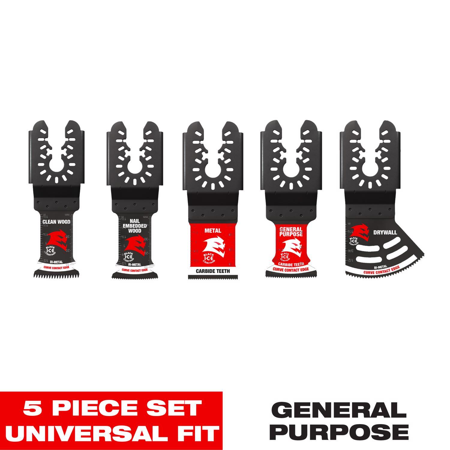 Diablo Carbide Oscillating Blade Set General Purpose Cuts 5 pc