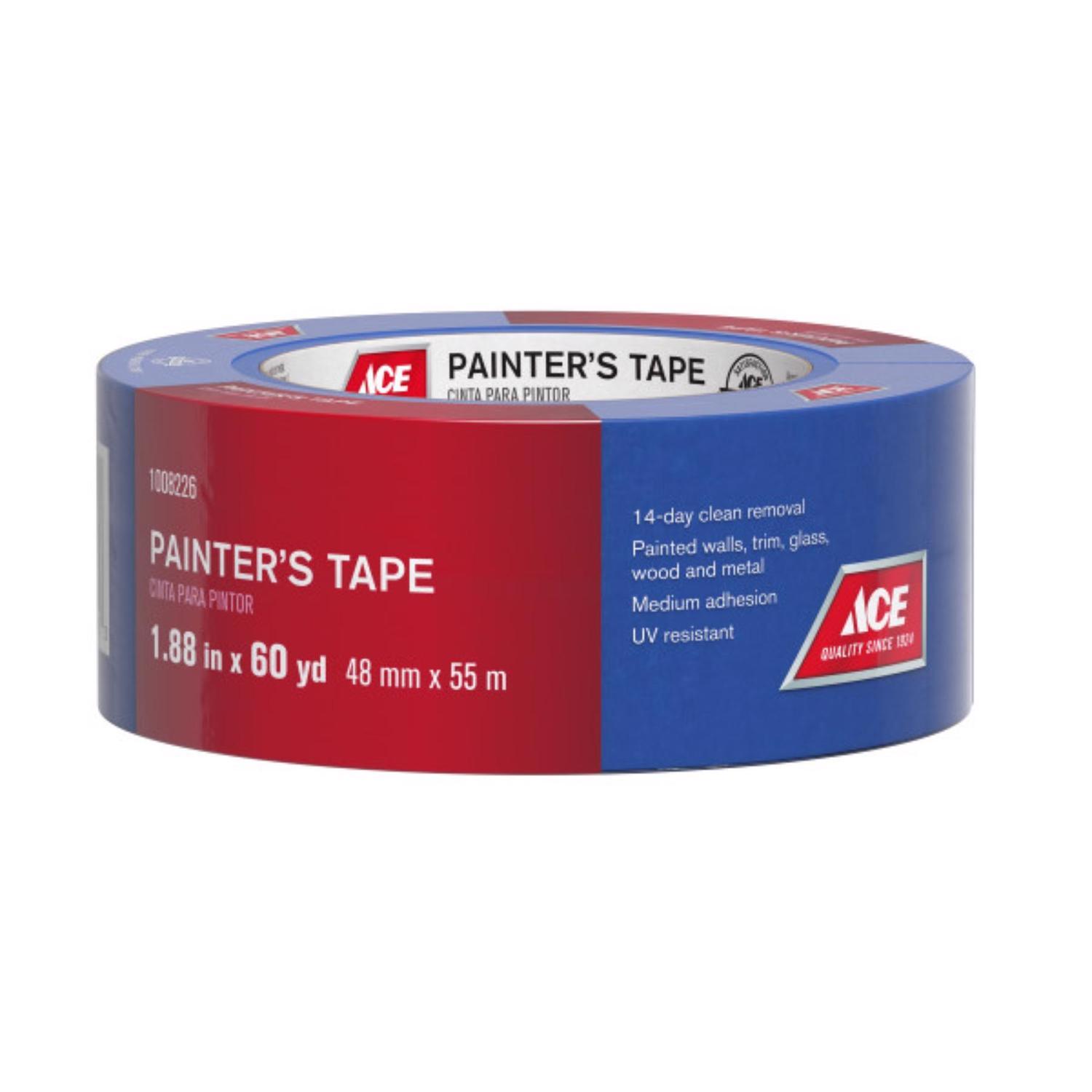 Ace Clean Release 1.88 in. W X 60 yd L Blue Medium Strength Painter's Tape 1 pk