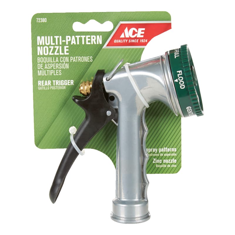 Ace Select-A Spray 7 Pattern Adjustable Zinc Hose Nozzle