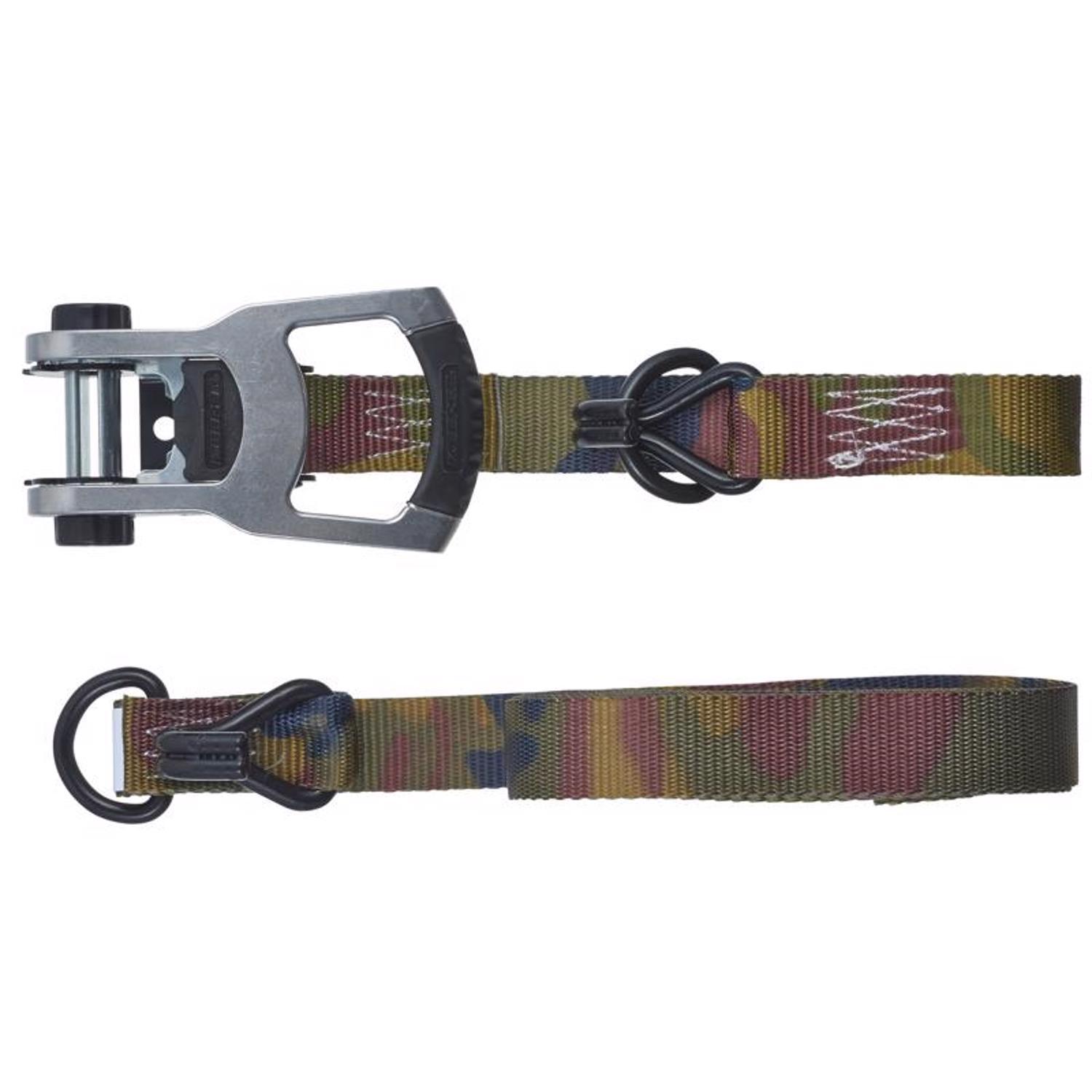 Keeper 1.25 in. W X 16 ft. L Camo Tie Down w/Ratchet 1000 lb 2 pk