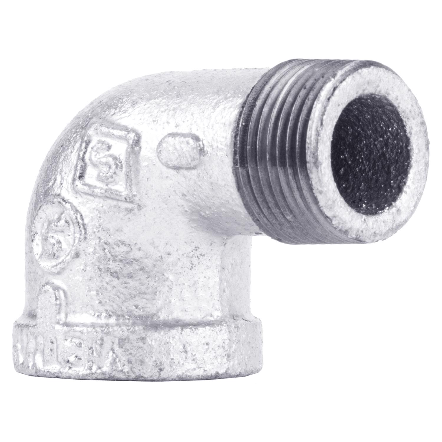 STZ Industries 1-1/4 in. FIP X 1-1/4 in. D MIP Galvanized Malleable Iron 90 Degree Street Elbow