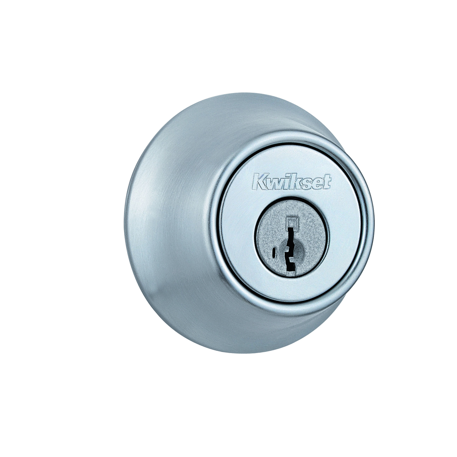 Kwikset Mobile Home Satin Chrome Metal Deadbolt