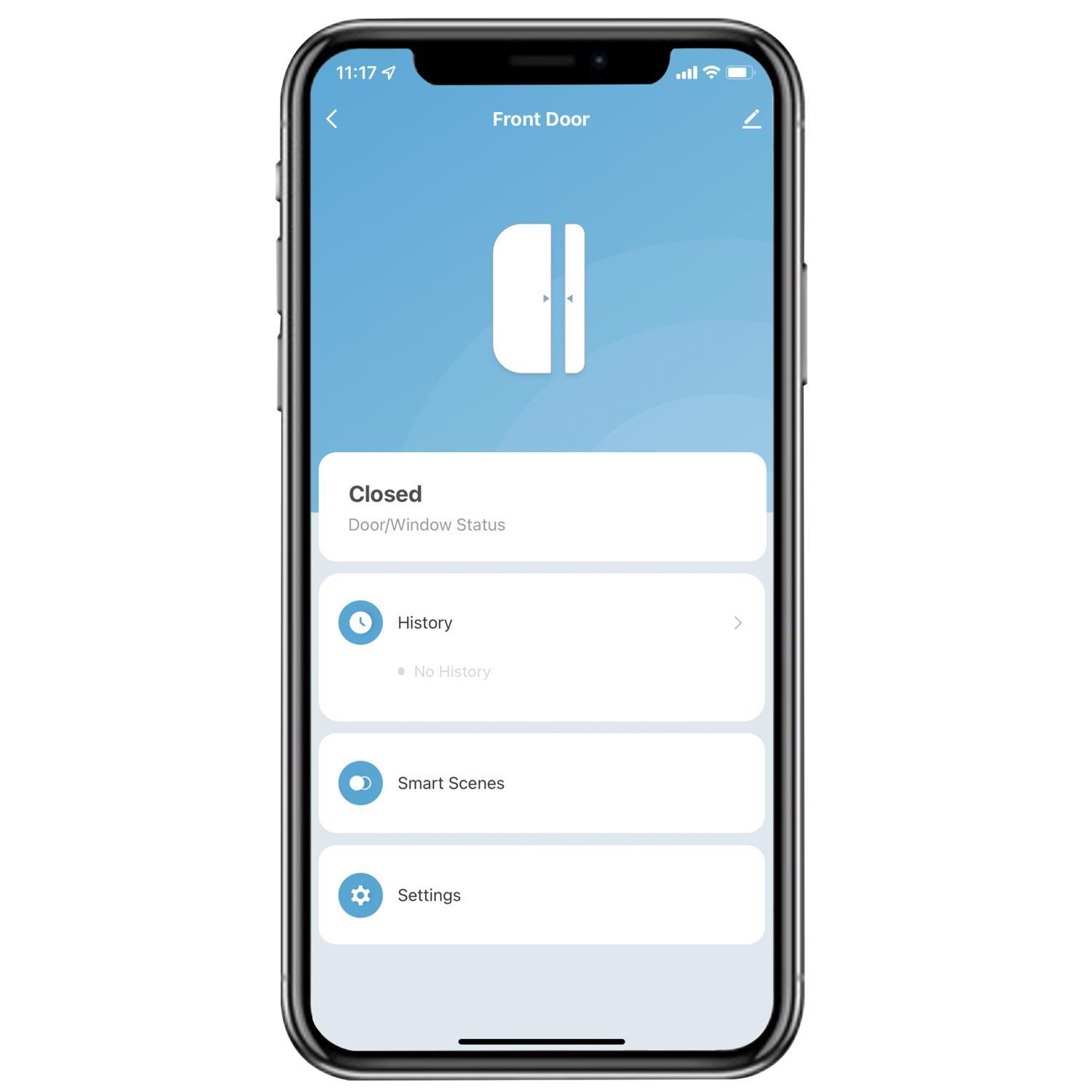 Feit Smart Home Battery Powered Indoor White Smart-Enabled Door and Window Sensor