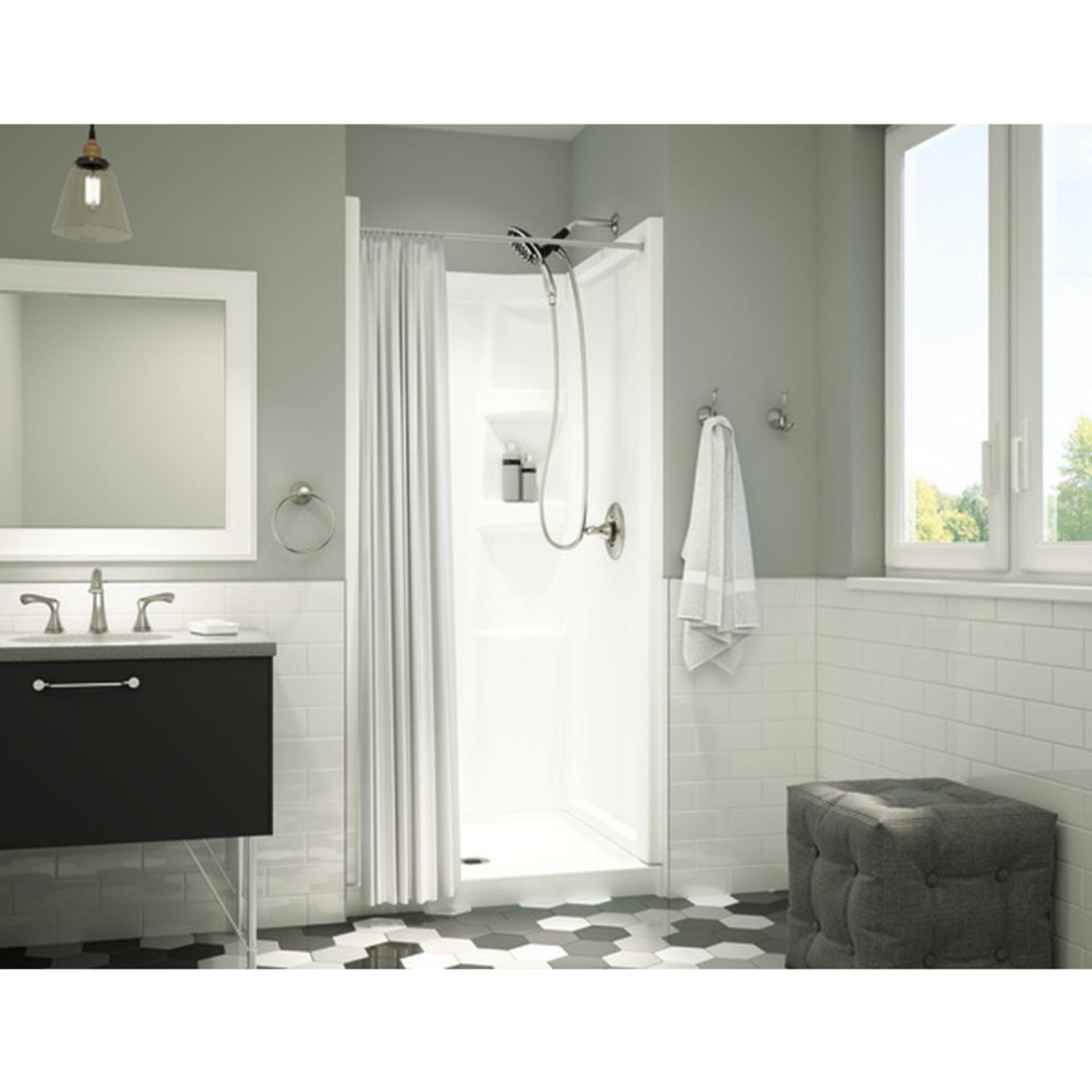 Delta Hycroft 4.5 in. H X 36 in. W X 36 in. L White Shower Base