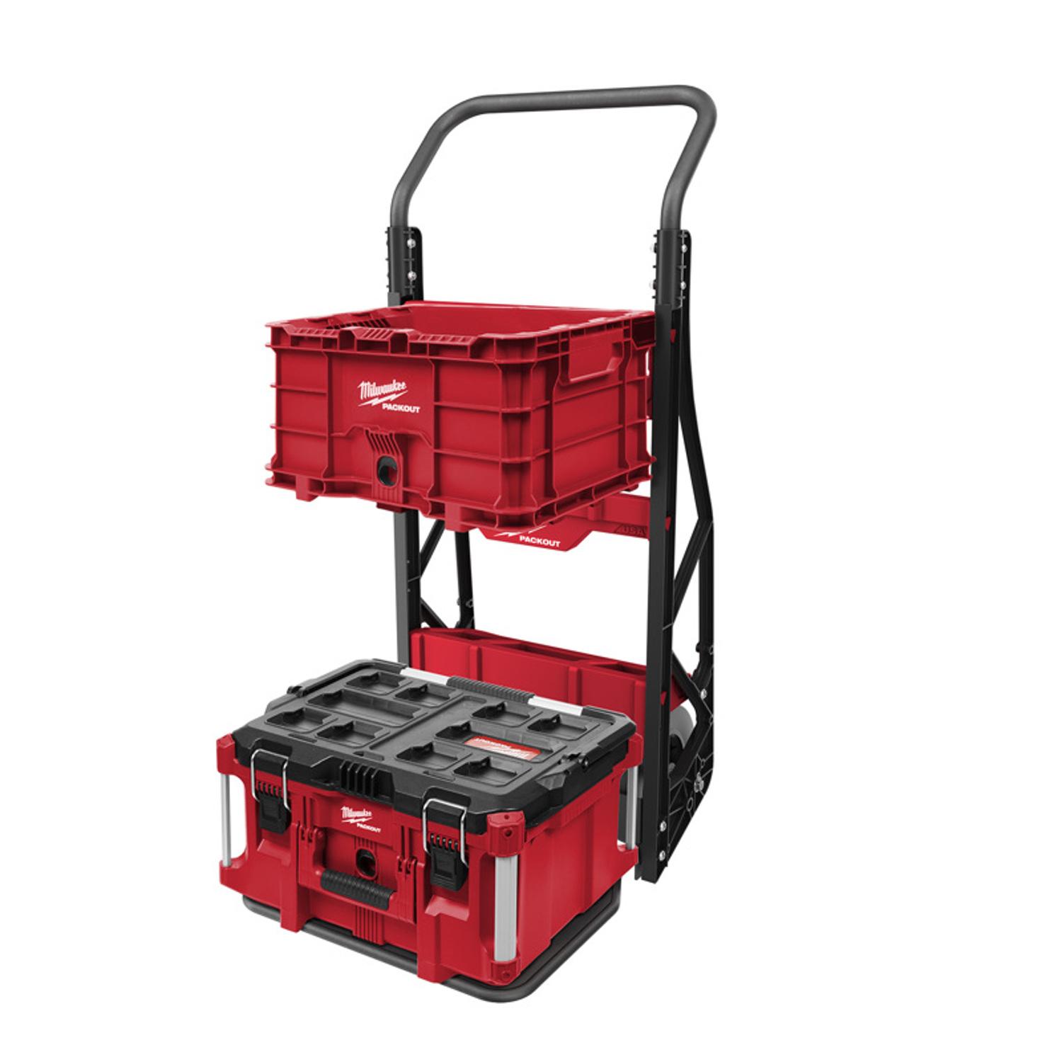 Milwaukee Packout 48 in. H X 20 in. W X 12 in. D Collapsible 2-Wheel Cart