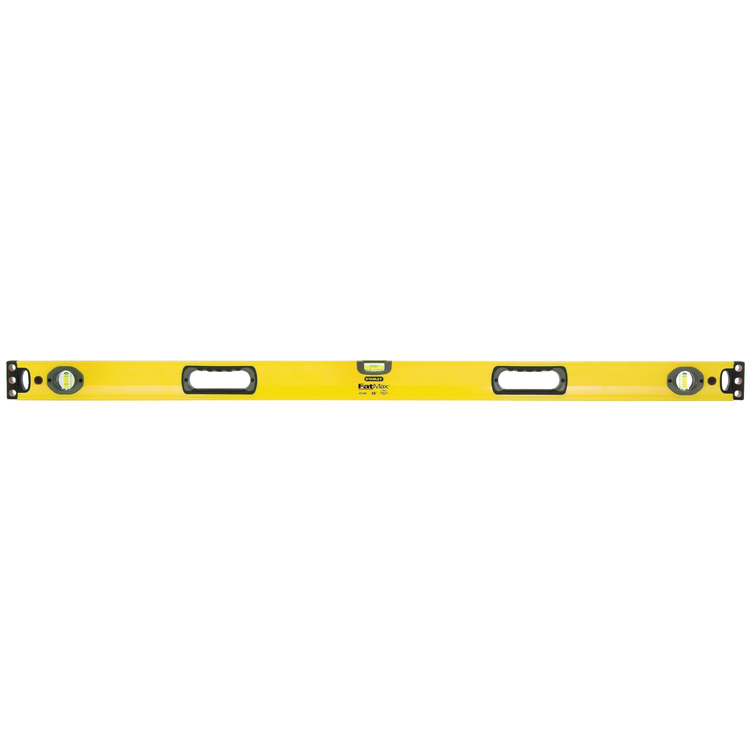 Stanley FatMax 48 in. Aluminum Box Beam Level 3 vial
