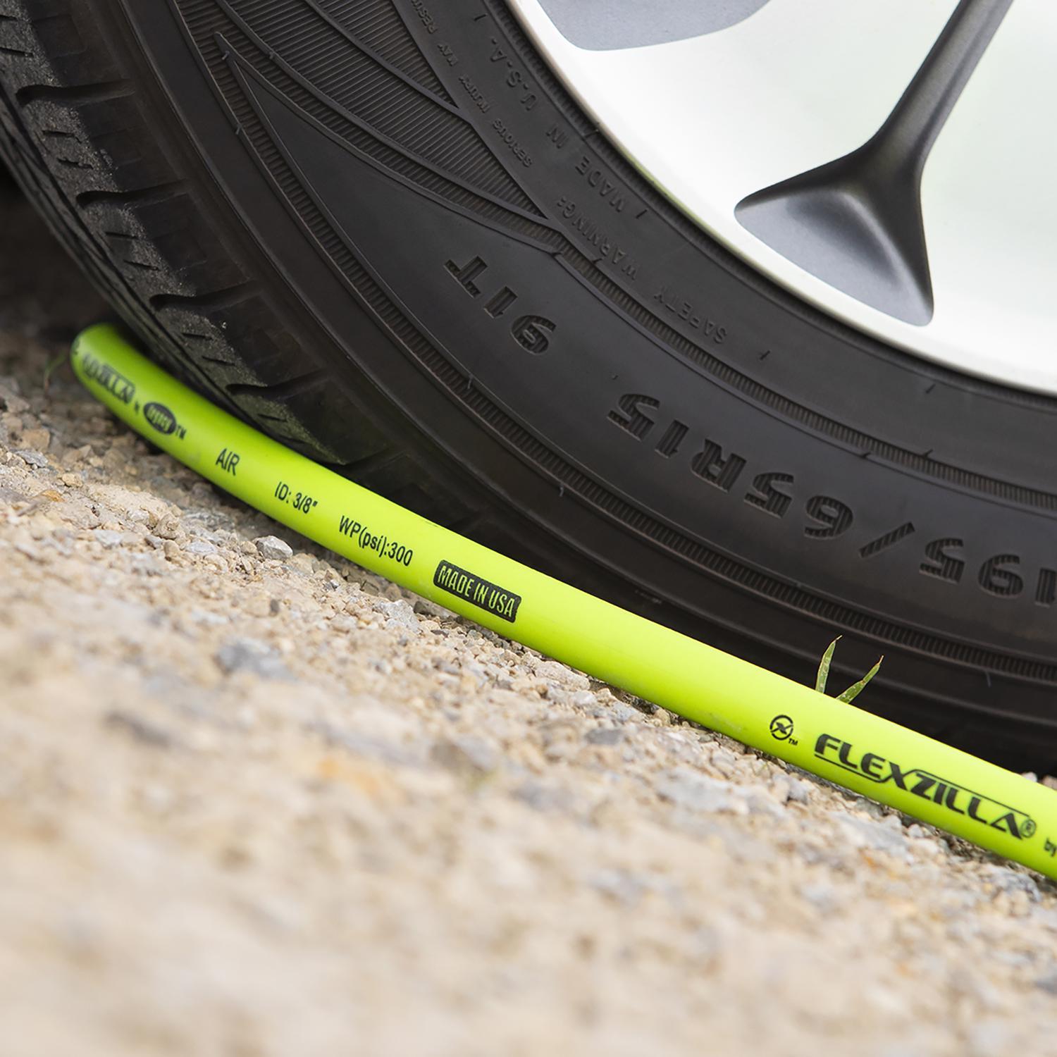 Legacy Flexzilla 50 ft. L X 3/8 in. D Hybrid Polymer Air Hose 300 psi Zilla Green