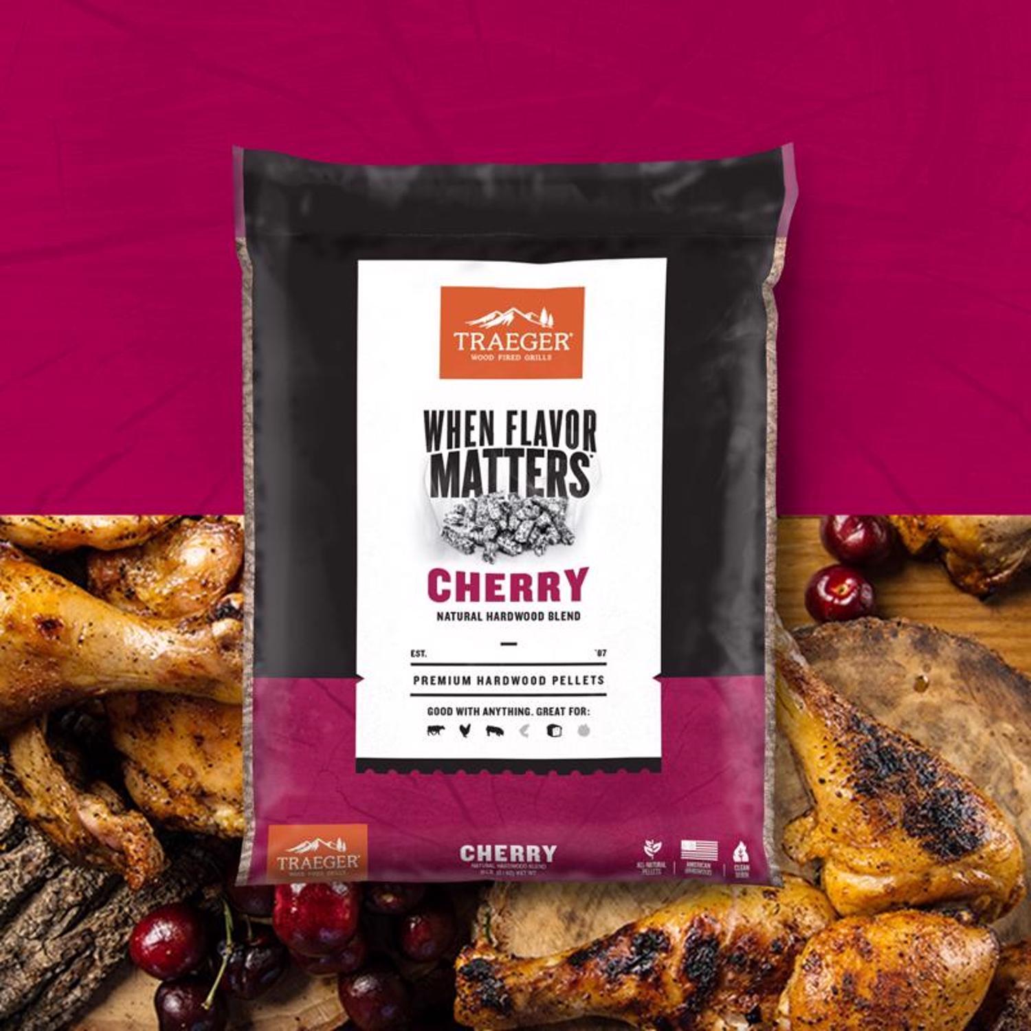 Traeger Premium All Natural Cherry Hardwood Pellets 20 lb