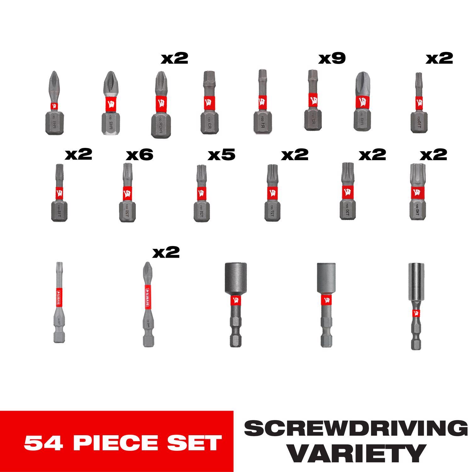 Diablo Drive Bit Set Black Oxide 54 pc