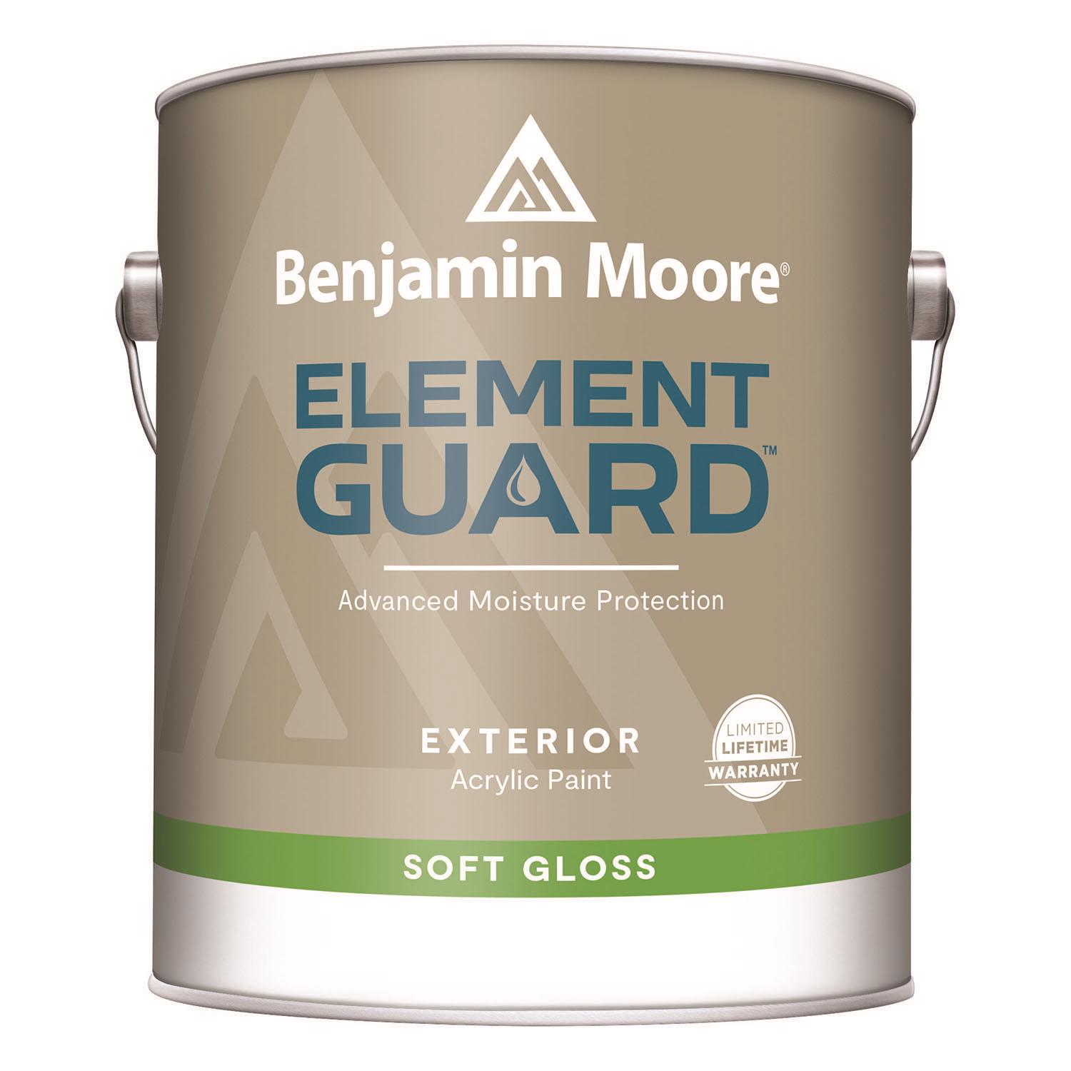Benjamin Moore Element Guard Soft Gloss Base 2 Paint Exterior 1 gal