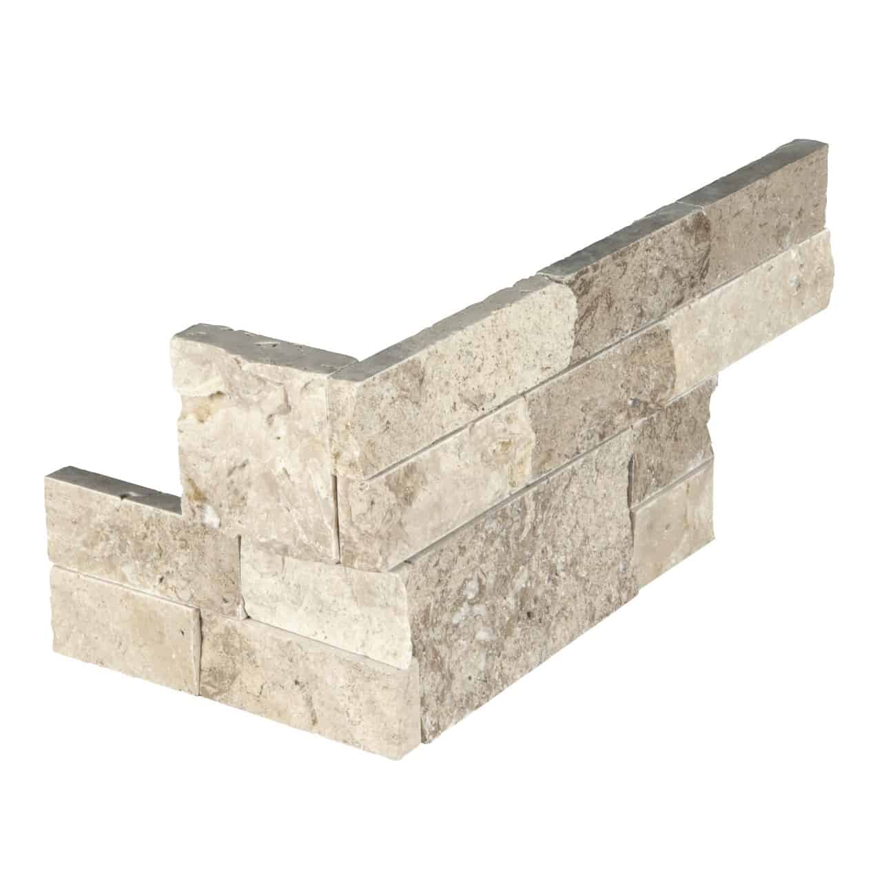 Roman Beige Corner " L" Panel 6x18"