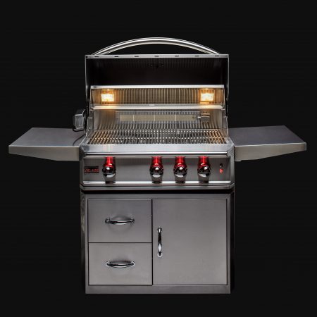 Blaze Professional LUX 34-Inch 3 Burner Built-In Gas Grill With Rear Infrared Burner Propane