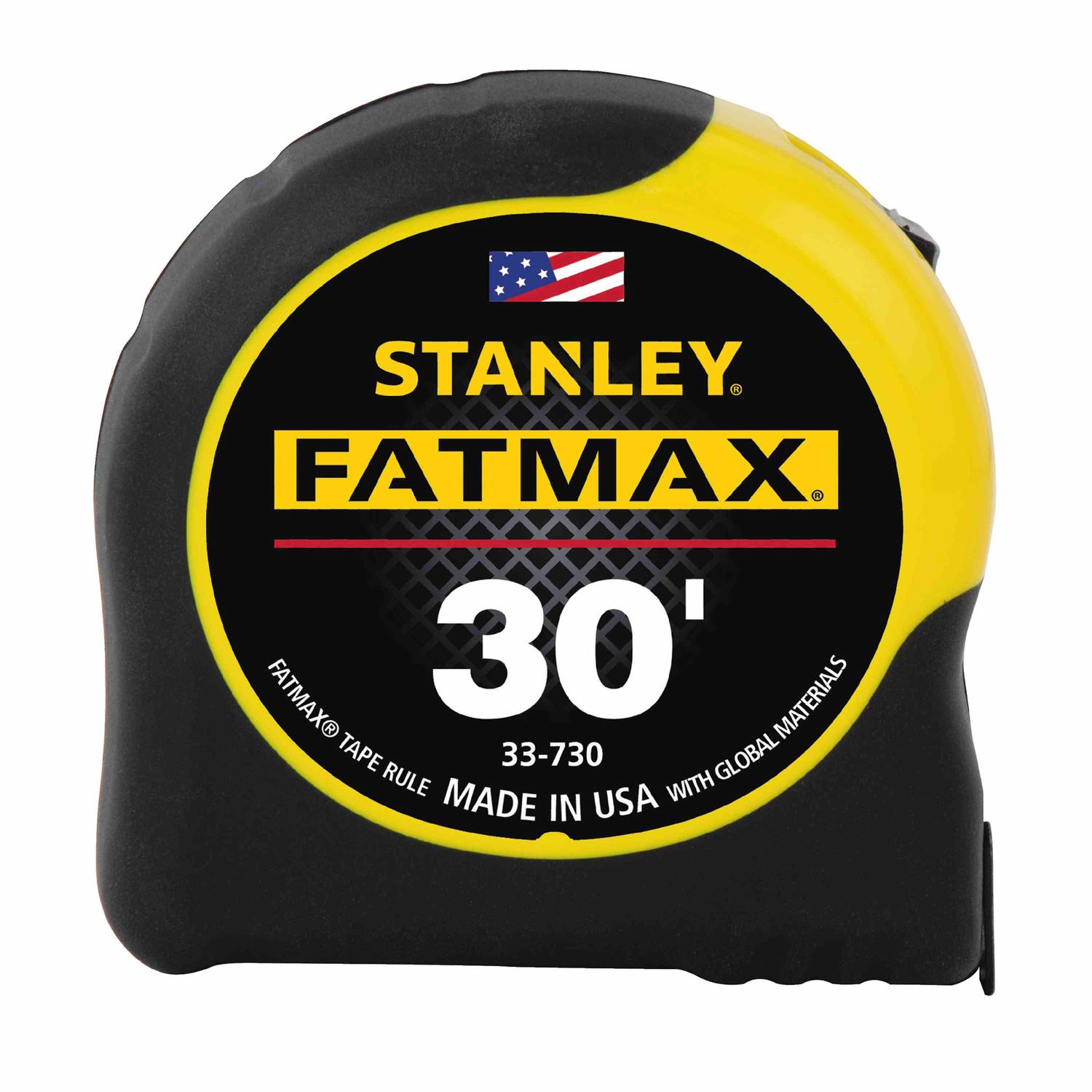 Stanley FatMax 30 ft. L X 1.25 in. W Compact Wide Blade Tape Measure 1 pk